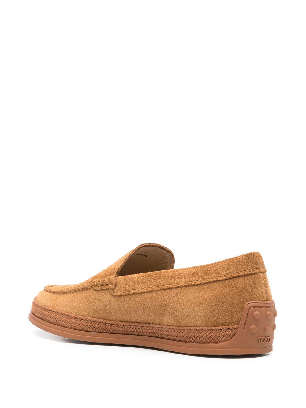 Tod's Men Cord Weaving Slip-On Suede Loafers TOD'S