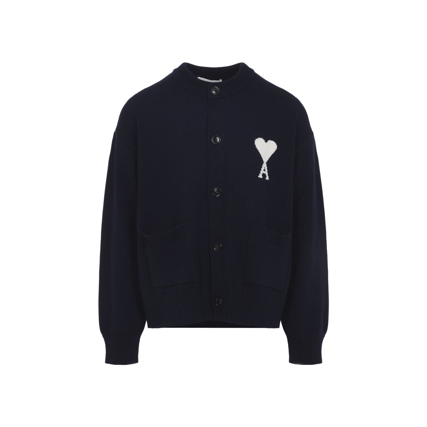 Ami Wool And Cotton Cardigan Men AMI PARIS