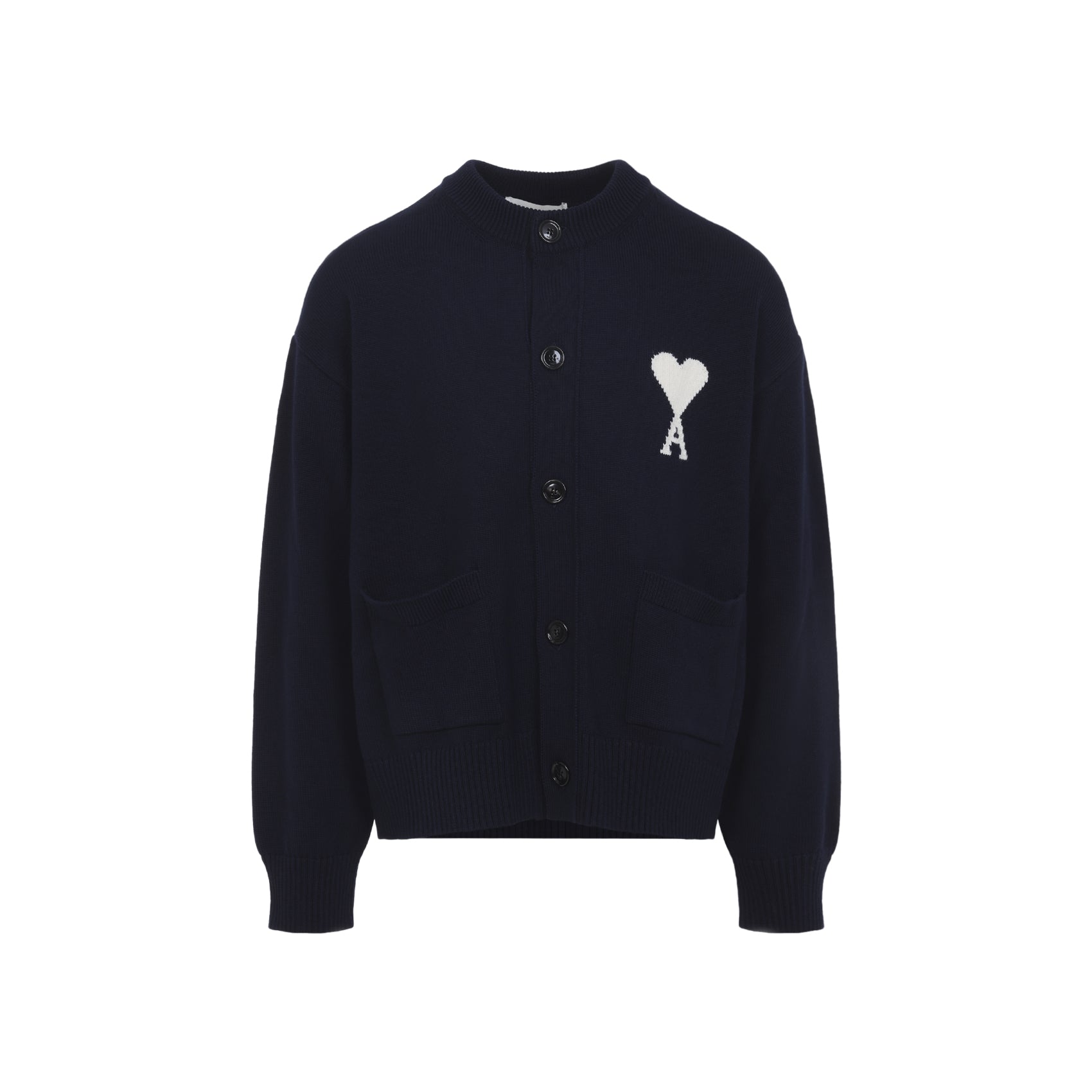 Ami Wool And Cotton Cardigan Men AMI PARIS
