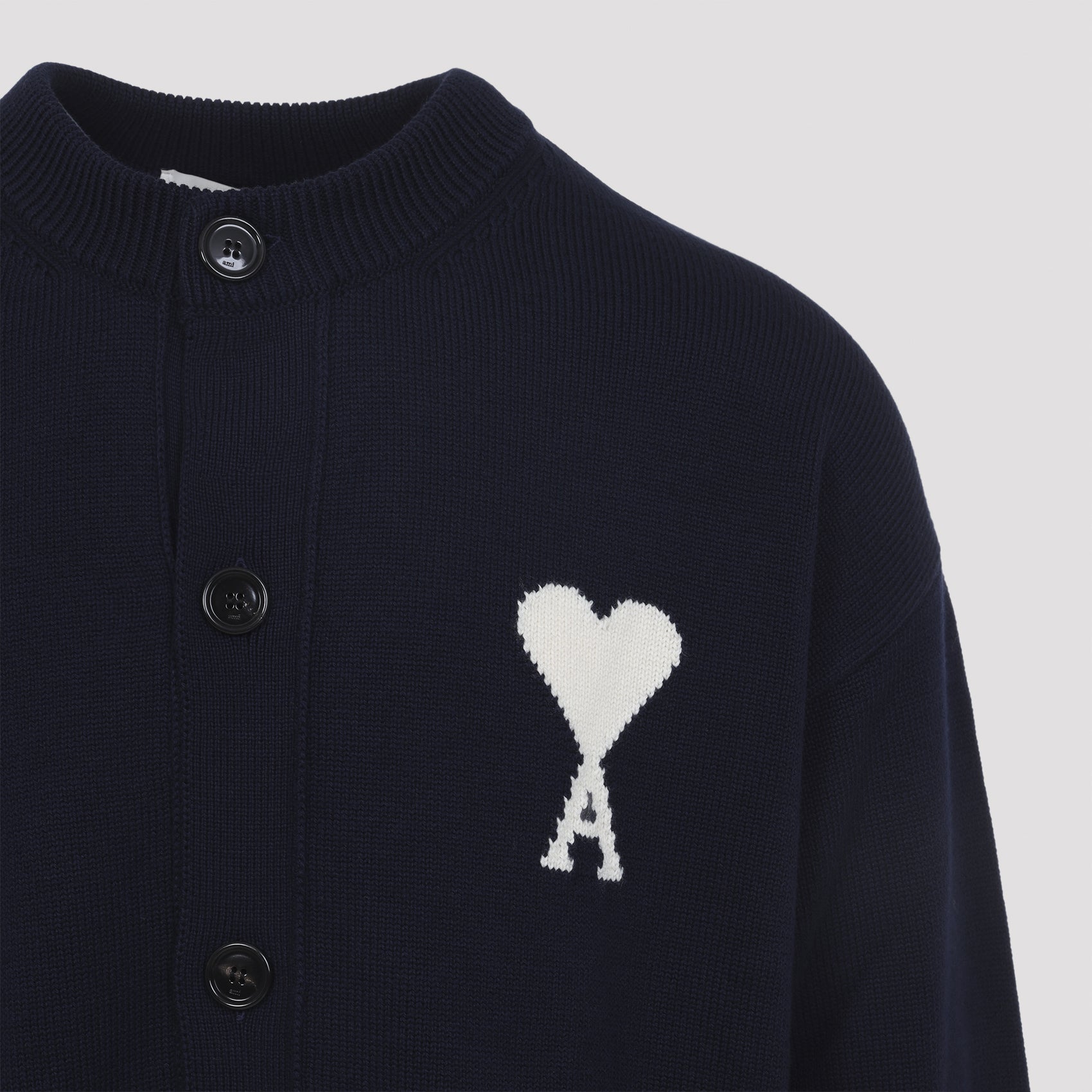 Ami Wool And Cotton Cardigan Men AMI PARIS