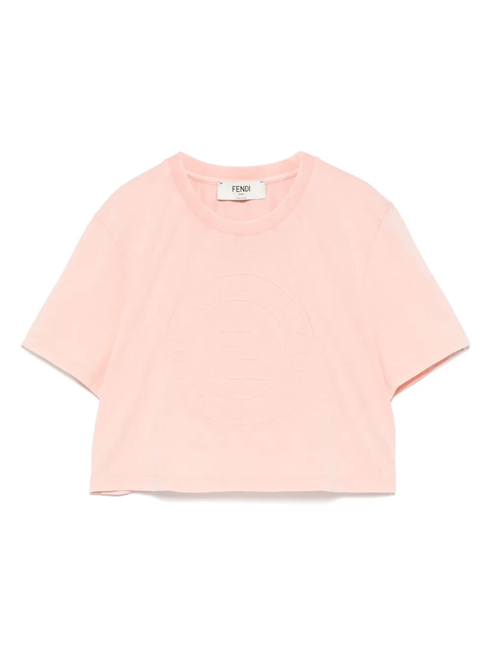 Fendi Women 3D Fendi Roma Cropped T-Shirt FENDI