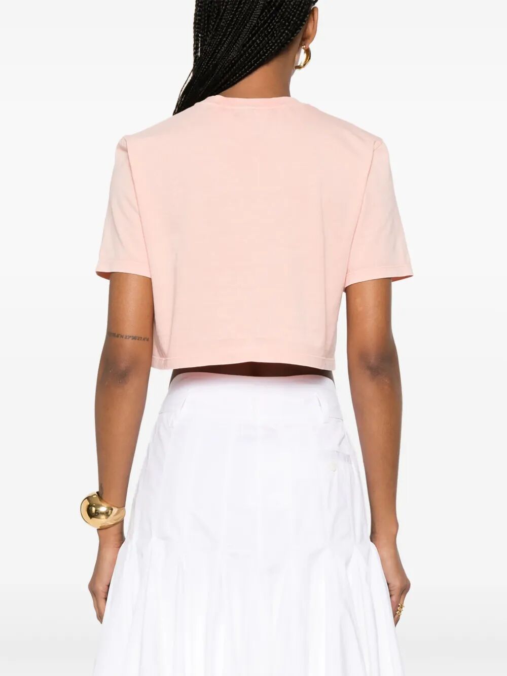Fendi Women 3D Fendi Roma Cropped T-Shirt FENDI