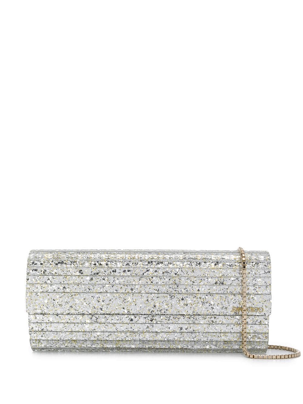 Jimmy Choo Women Sweetie Coarse Glitter Acrylic Clutch Bag JIMMY CHOO
