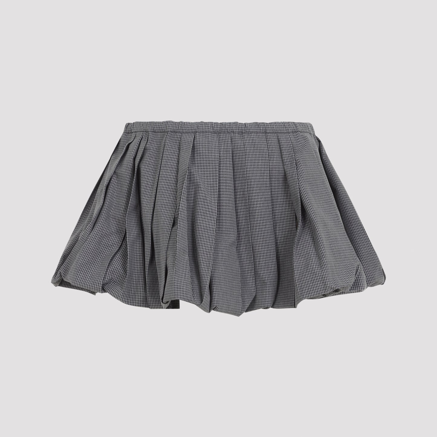Miu Miu Plissé Check Mini Skirt Women MIU MIU