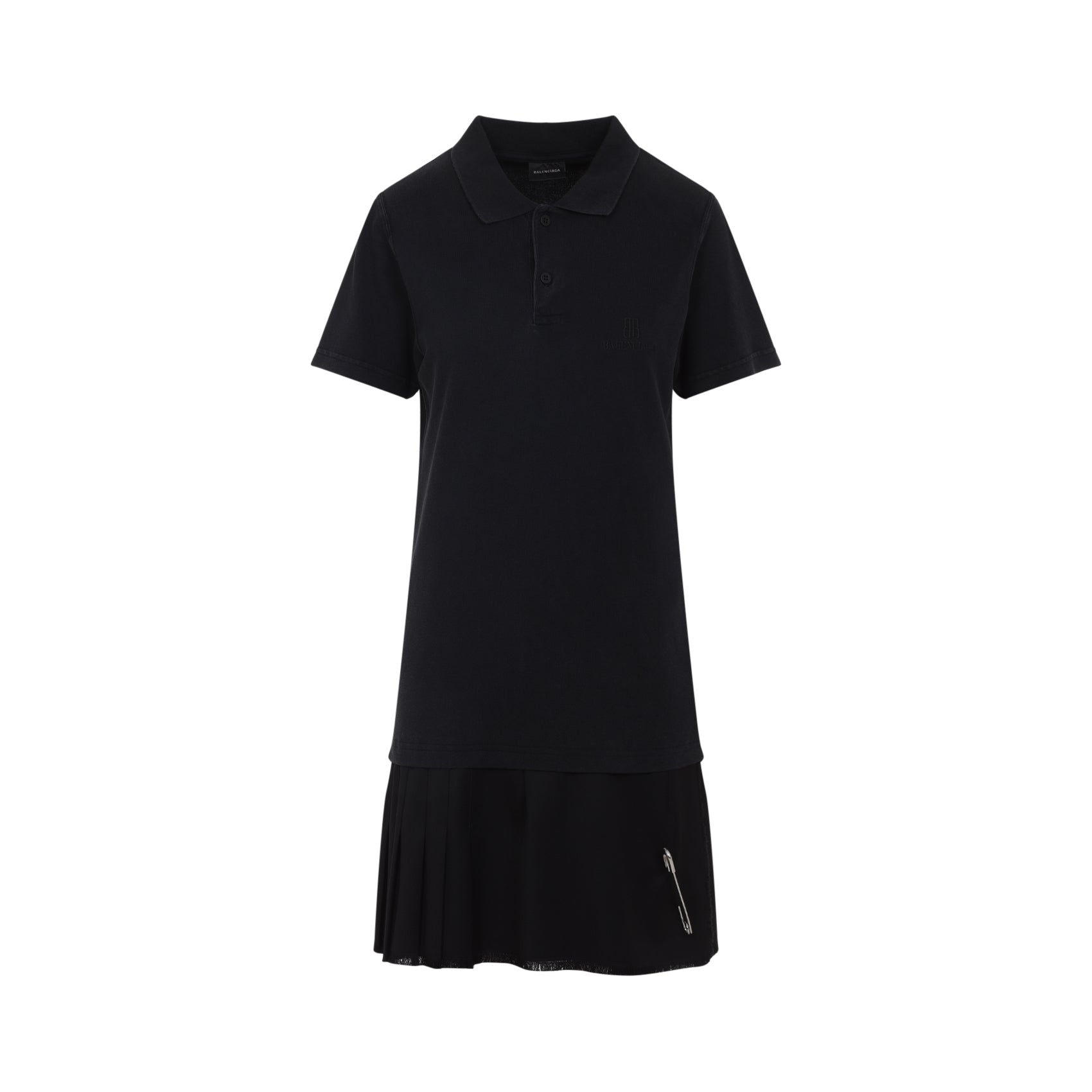 Balenciaga Layered Polo Mini Dress Women BALENCIAGA