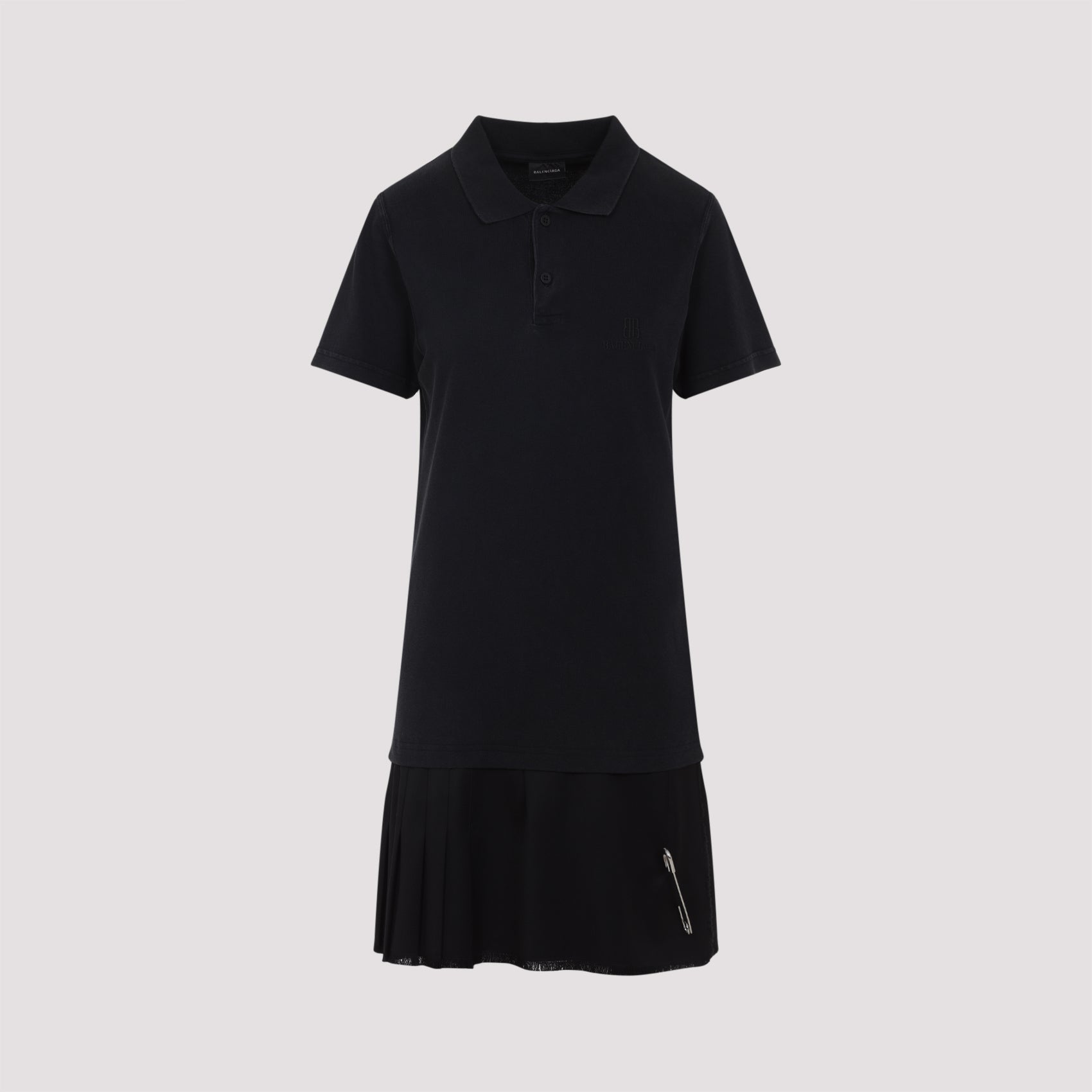 Balenciaga Layered Polo Mini Dress Women BALENCIAGA
