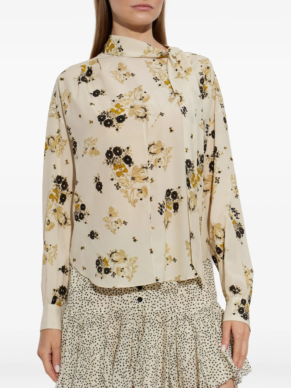 Isabel Marant Women Fedry Printed Silk Blouse
