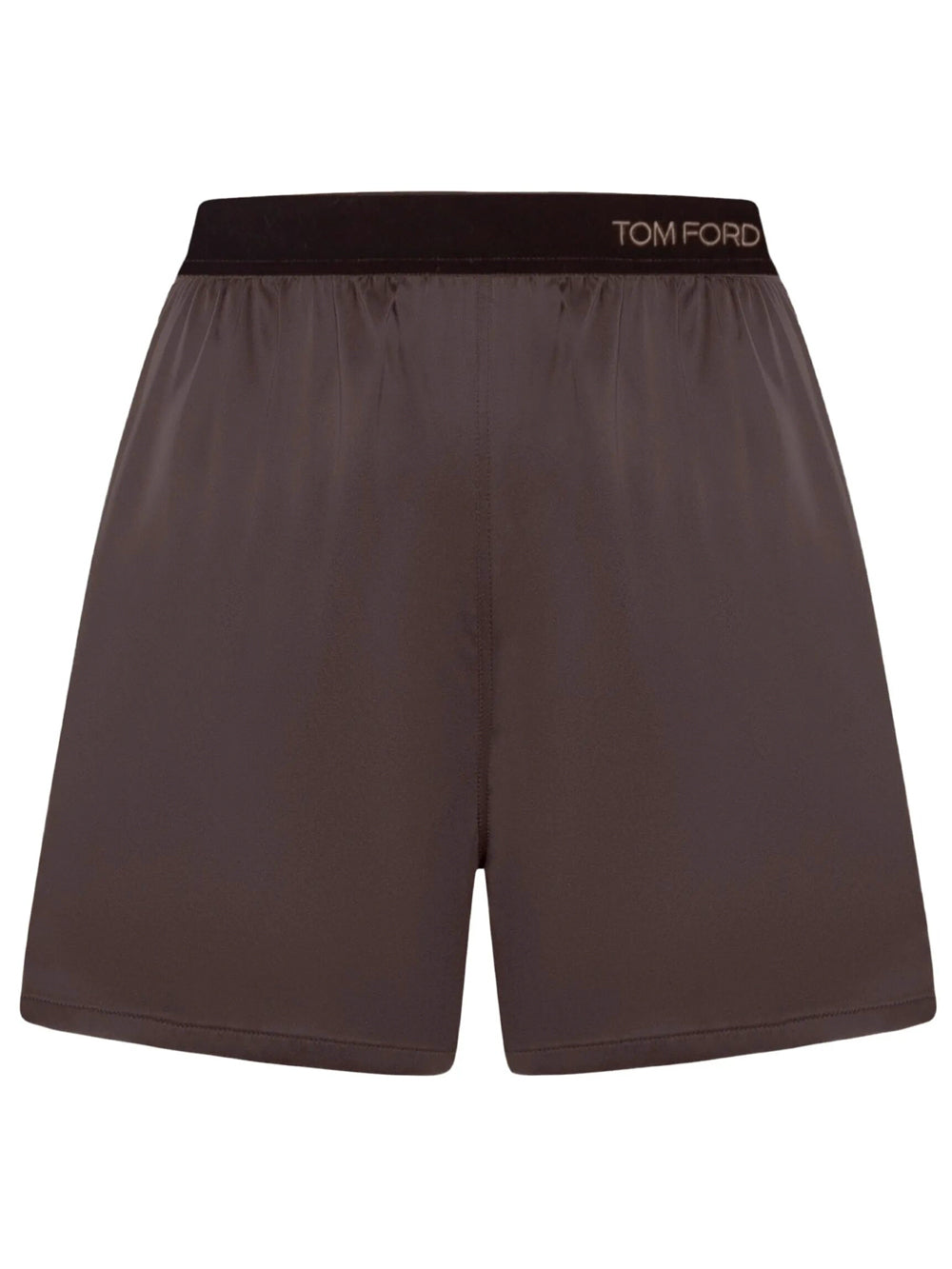 Tom Ford Women Logo-Waistband Silk Shorts TOM FORD