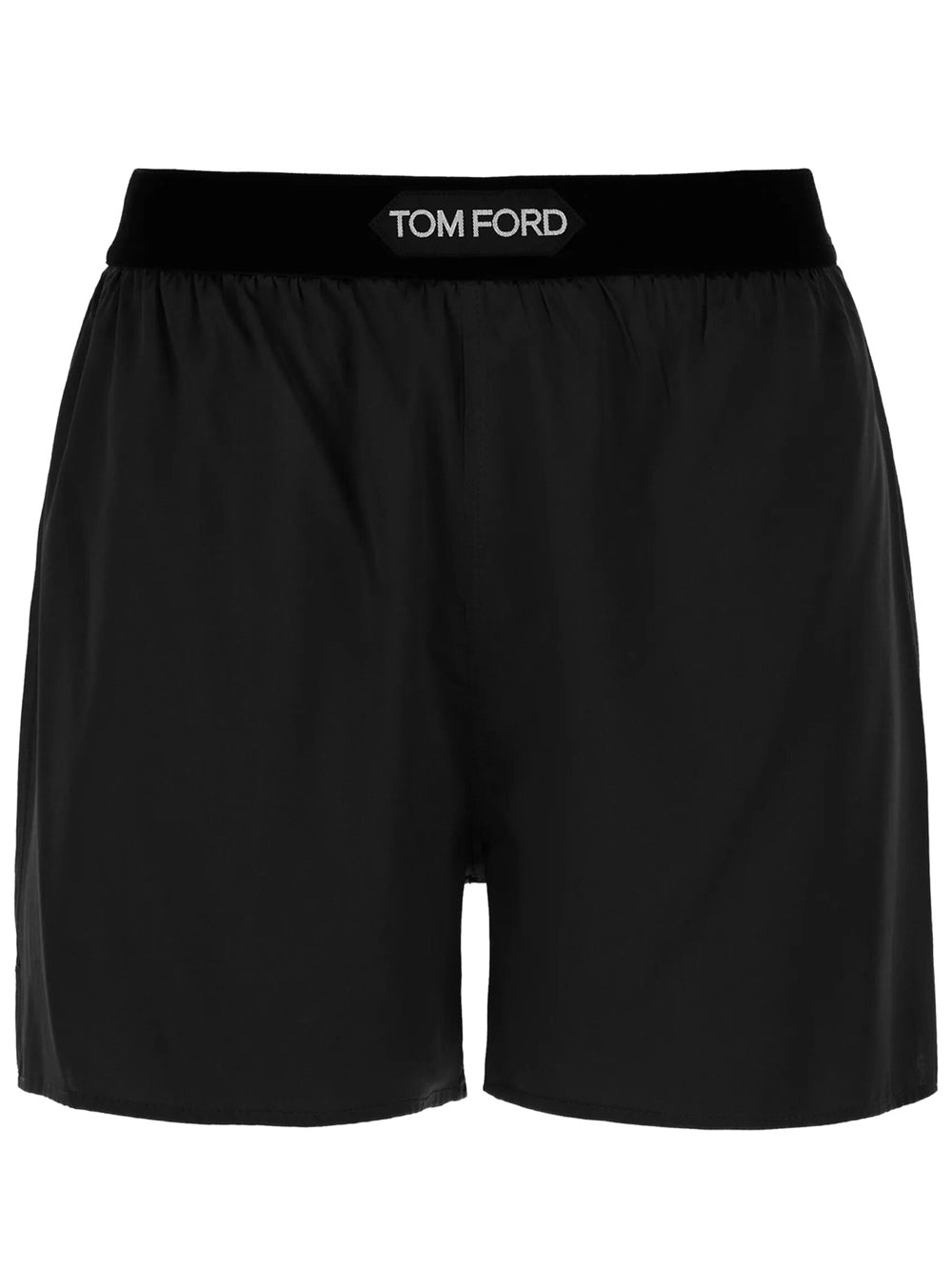 Tom Ford Women Logo-Waistband Silk Shorts TOM FORD