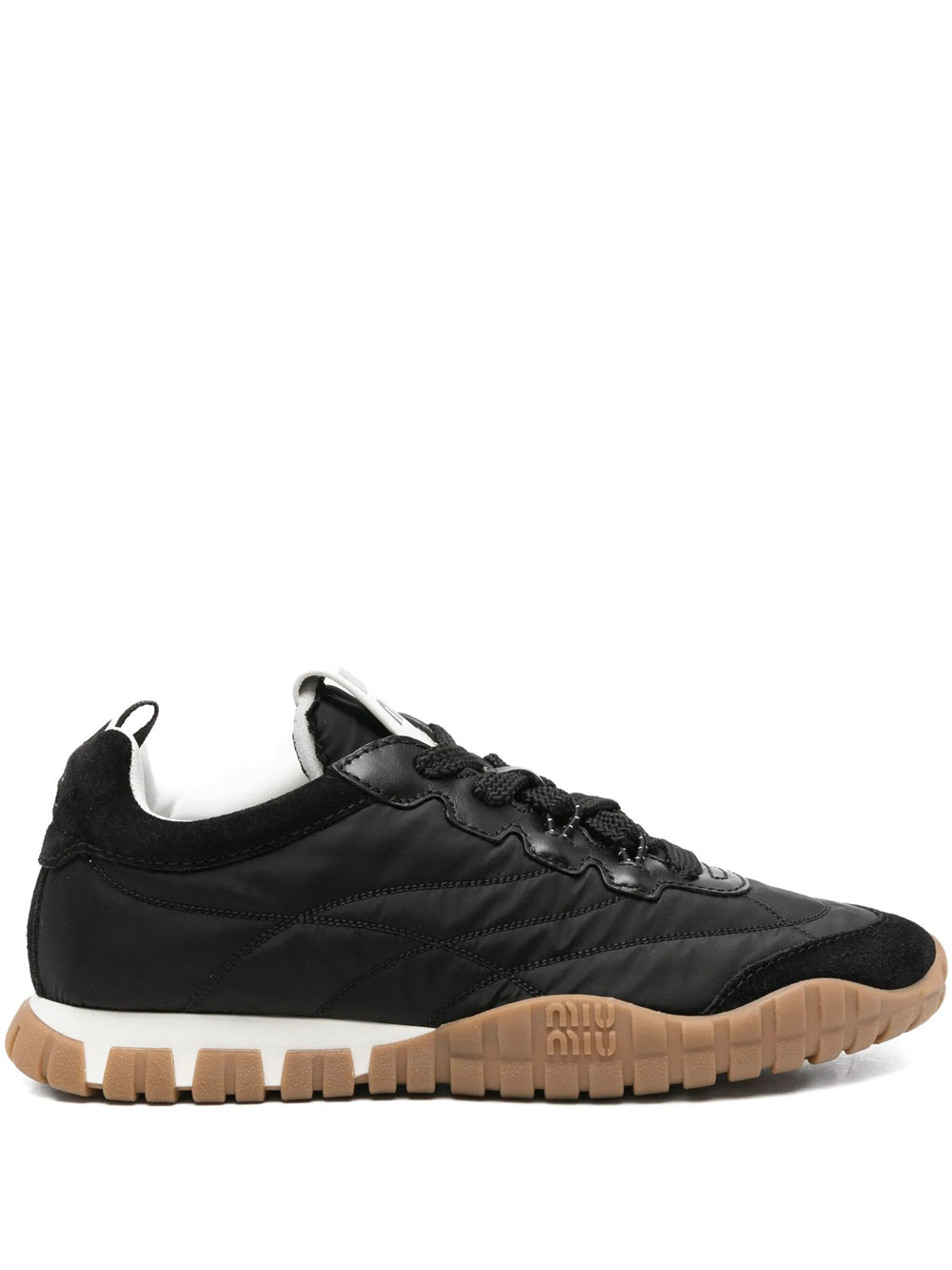 Miu Miu Women Tyre Technical Fabric And Suede Sneakers MIU MIU