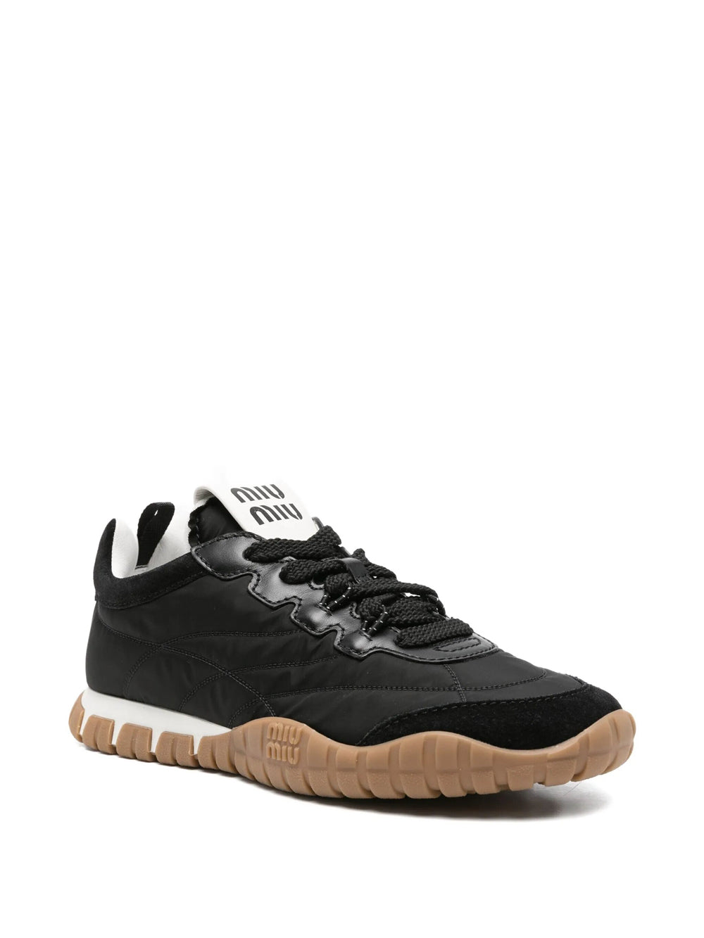 Miu Miu Women Tyre Technical Fabric And Suede Sneakers MIU MIU