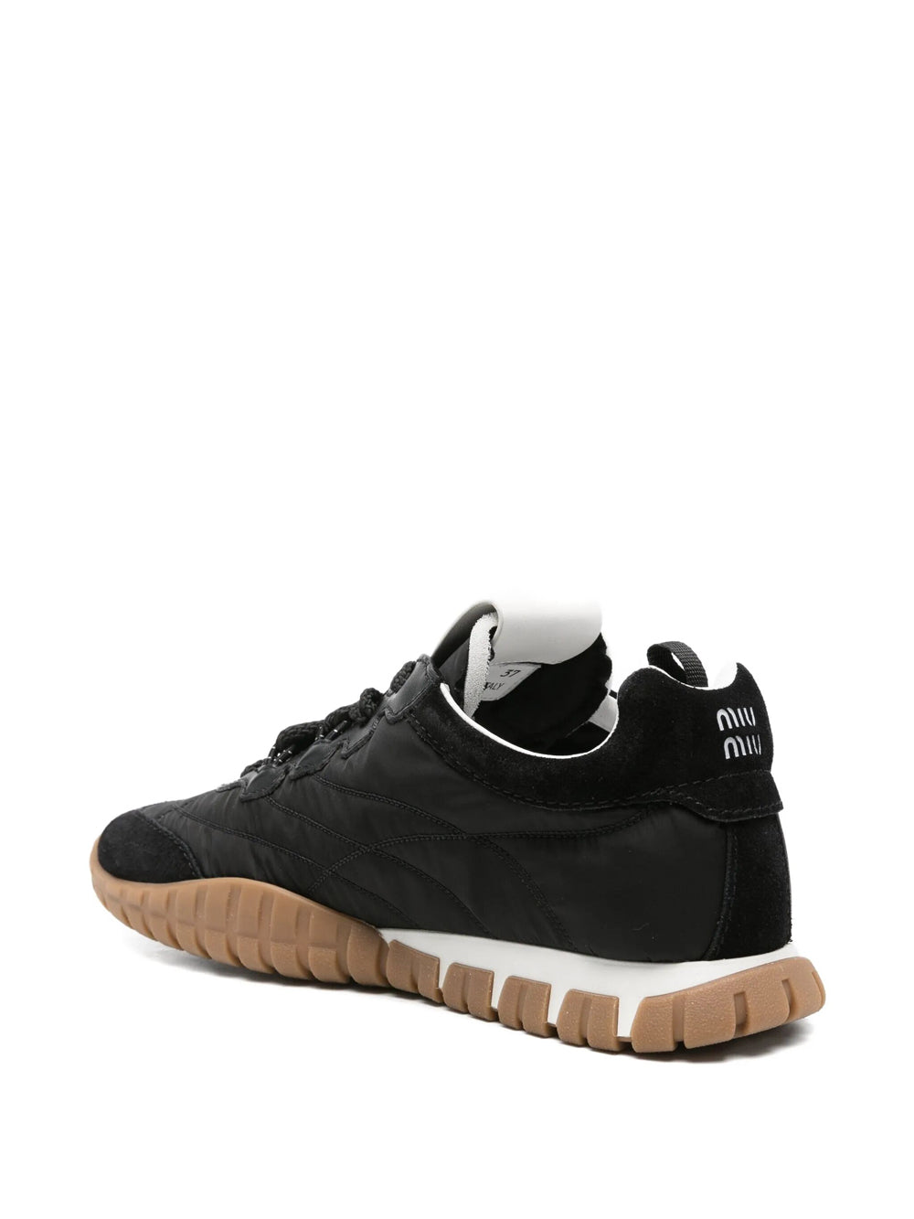 Miu Miu Women Tyre Technical Fabric And Suede Sneakers MIU MIU