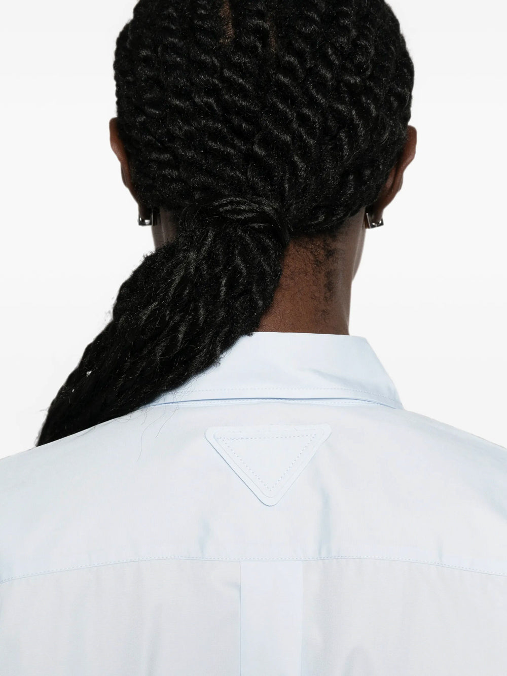 Prada Women Poplin Shirt With Knot Detail PRADA