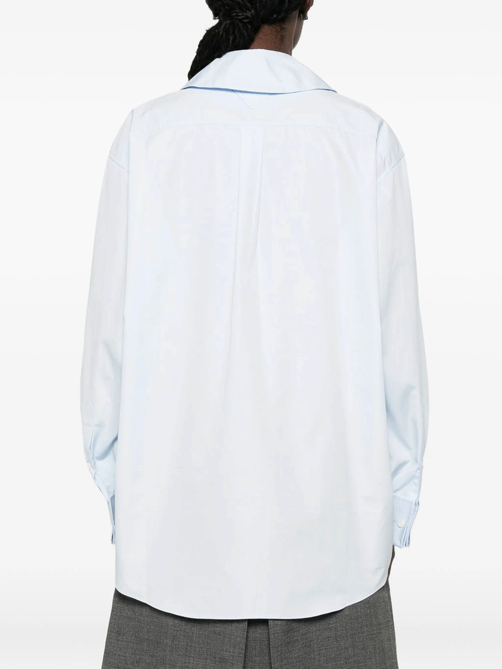 Prada Women Poplin Shirt With Knot Detail PRADA