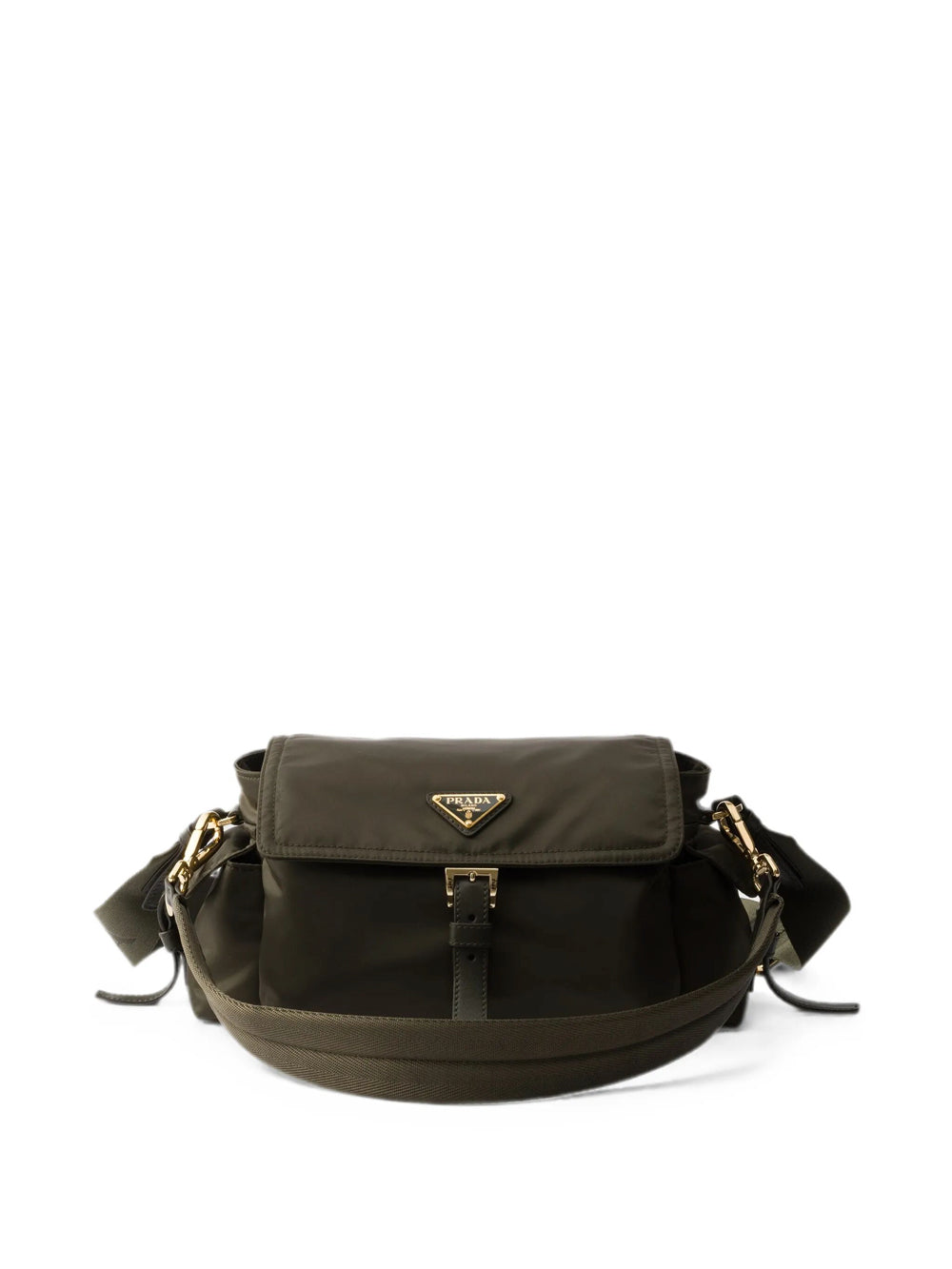 Prada Women Prada Explore Medium Re-Nylon Shoulder Bag With Flap PRADA