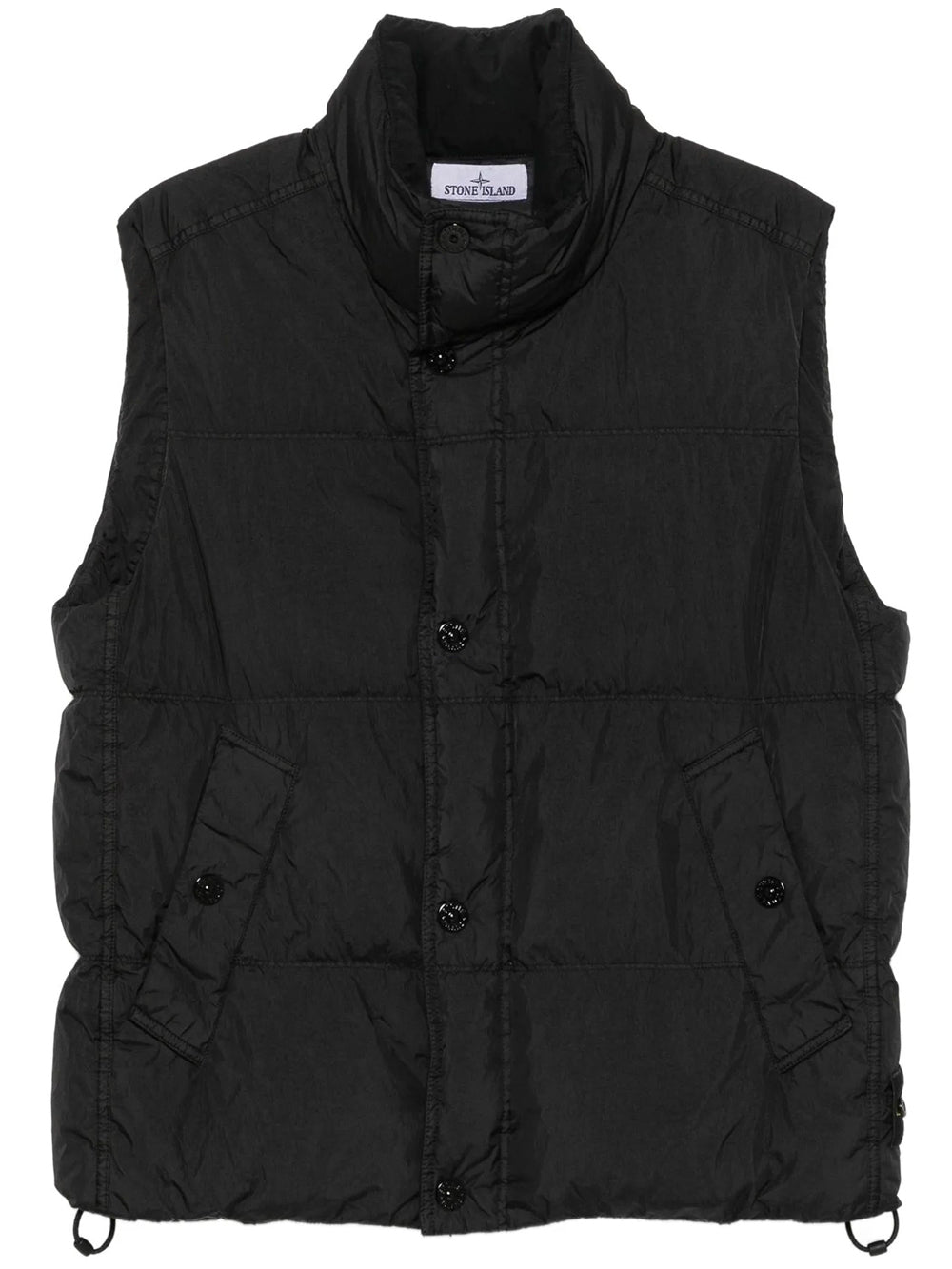 Stone Island Men Gilet Imbottito In Piuma Resistente Al Vento Con Antigoccia STONE ISLAND