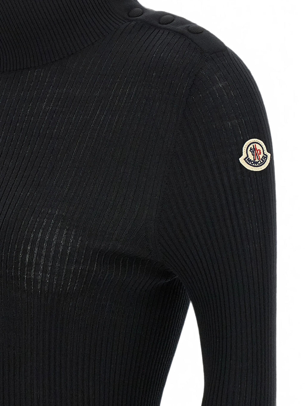 Moncler Women Maglione In Lana Lavorata A Trama MONCLER