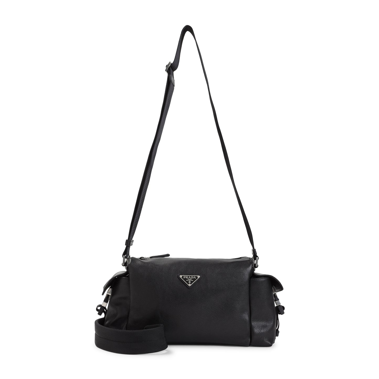 Prada Leather Bandoliera Bag Unisex PRADA