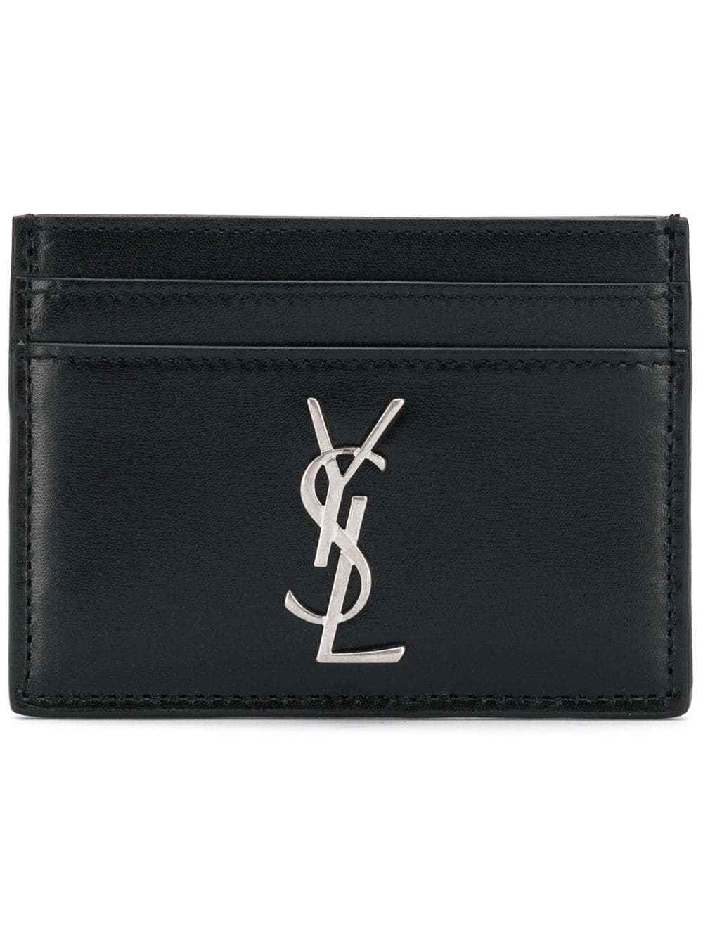 Saint Laurent Men Smooth Leather Cassandre Card Holder SAINT LAURENT