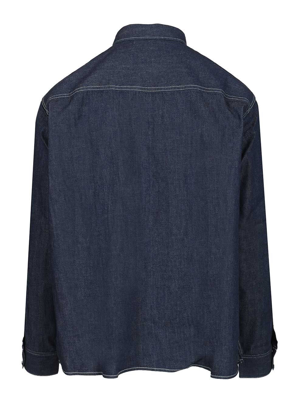 Celine Men Loose-Fit Denim Shirt