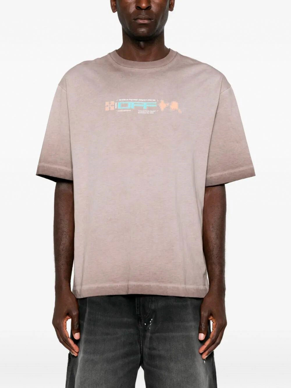 Off White Men `Archigeography 3 Arrow` `T-Shirt OFF-WHITE