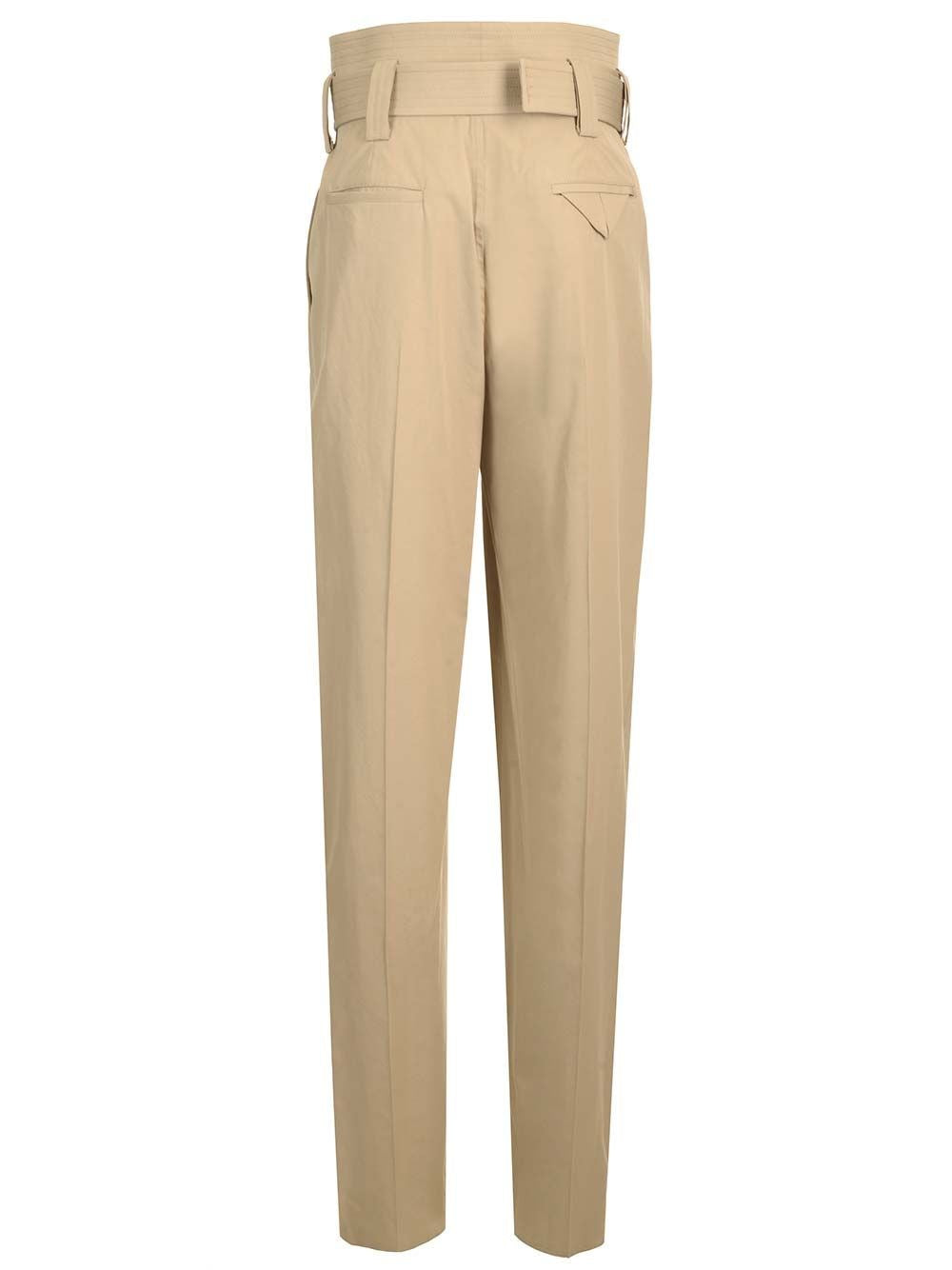 Bottega Veneta Women High-Waisted Trousers With Cotton Belt BOTTEGA VENETA