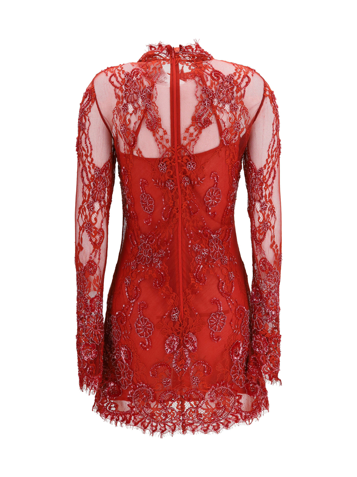 Blumarine Women Embroidered Lace Mini Dress BLUMARINE