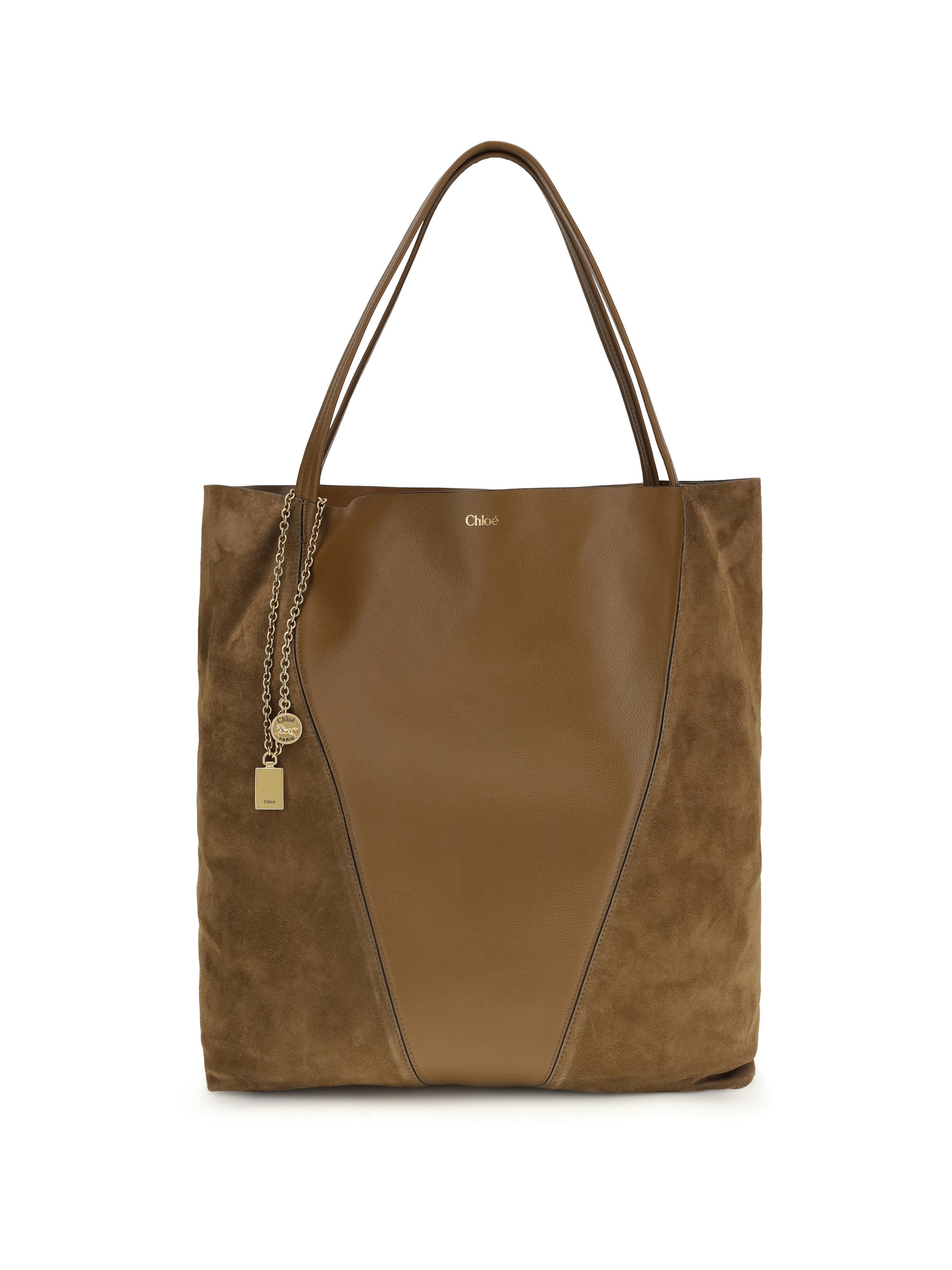 Chloé Women Spin Tote Bag In Grenadine Leather And Suede CHLOE