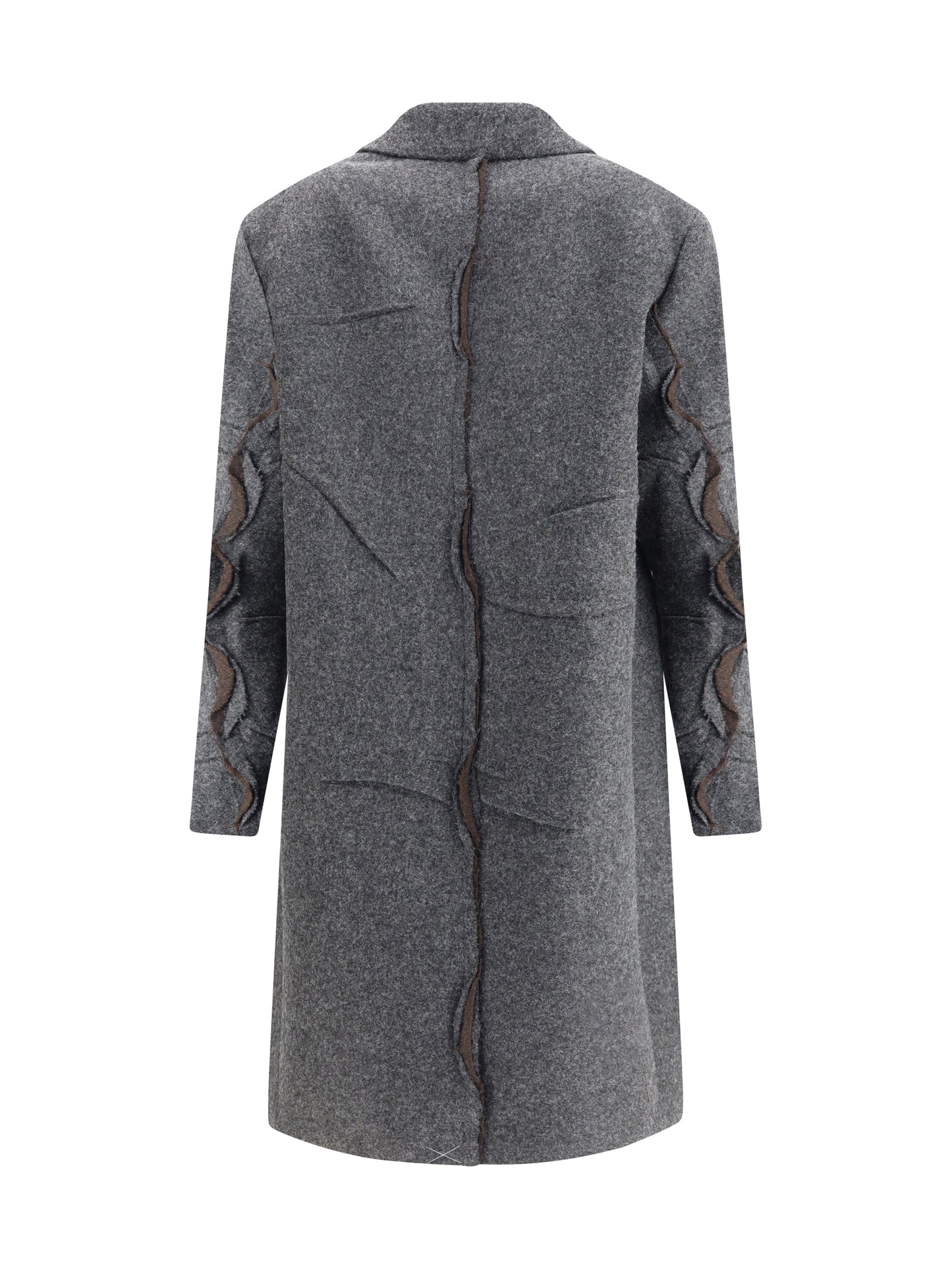 Prada Women Single-Breasted Shetland Wool Coat PRADA