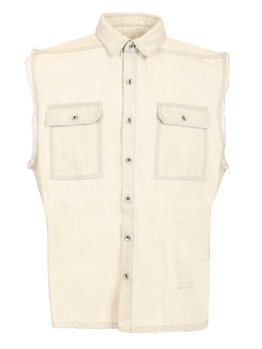 Rick Owens Drkshdw Men Jumbo Tommy Sleeveless Shirt RICK OWENS
