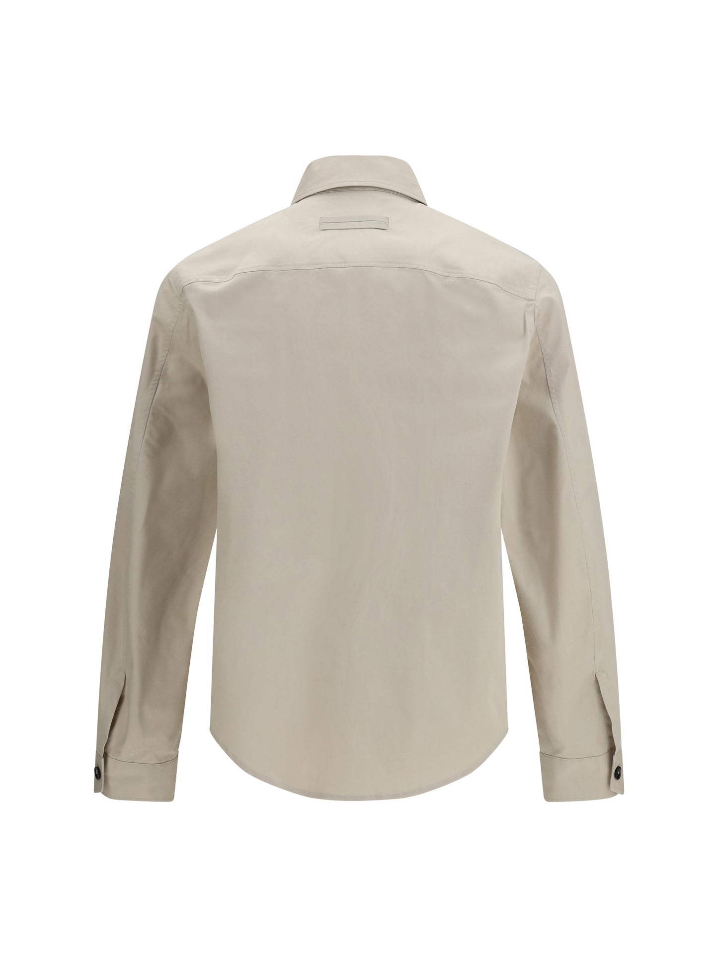 Zegna Men Linen Wool And Silk Shirt Jacket ZEGNA