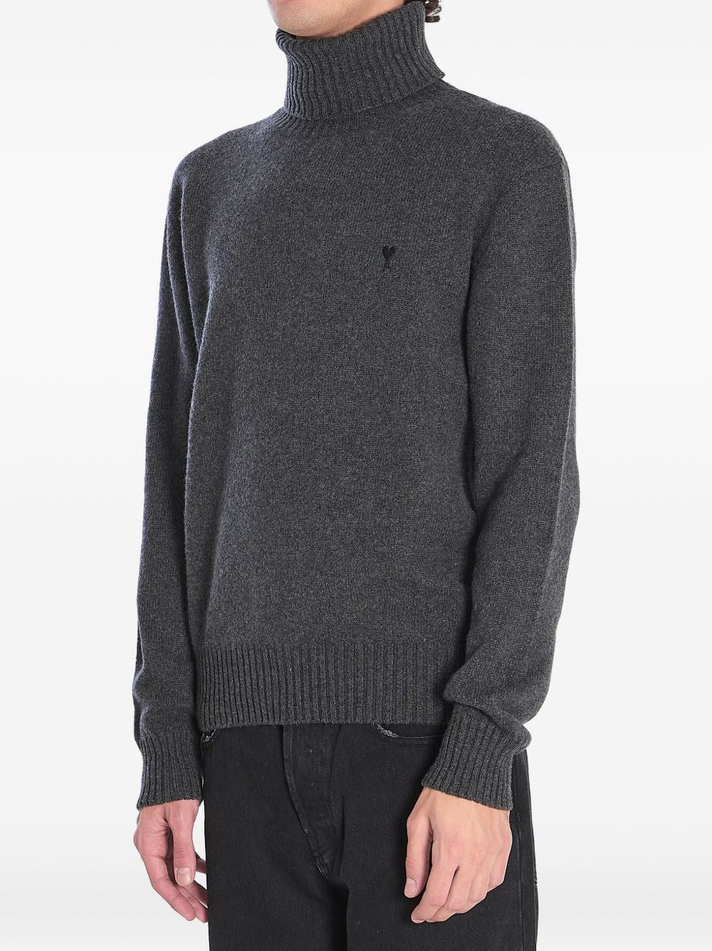 Ami Men Cashmere Turtleneck Sweater AMI PARIS