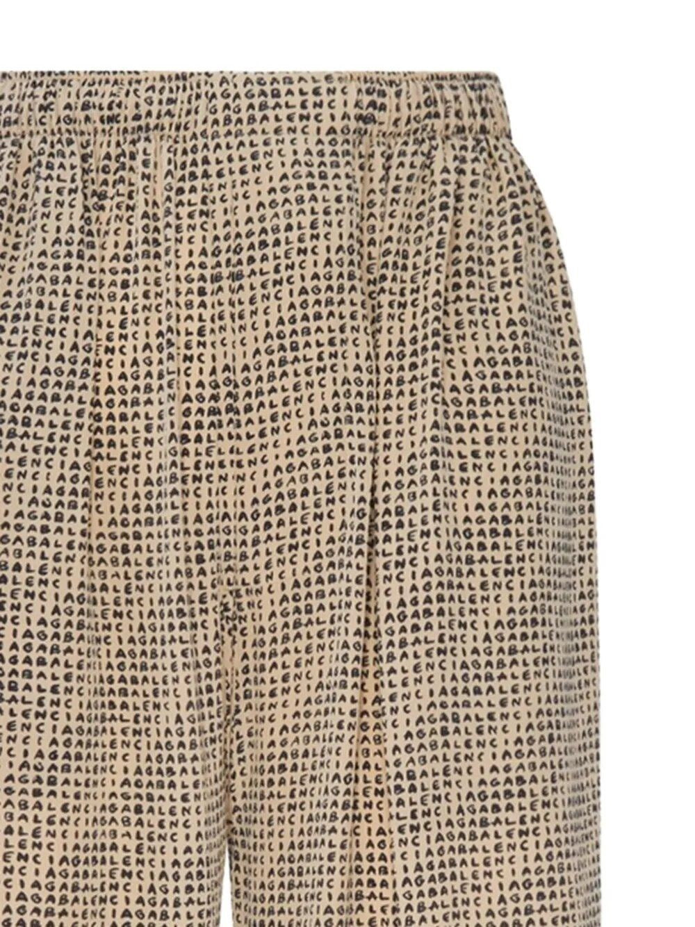 Balenciaga Women "Monogram" Pajama Pants BALENCIAGA