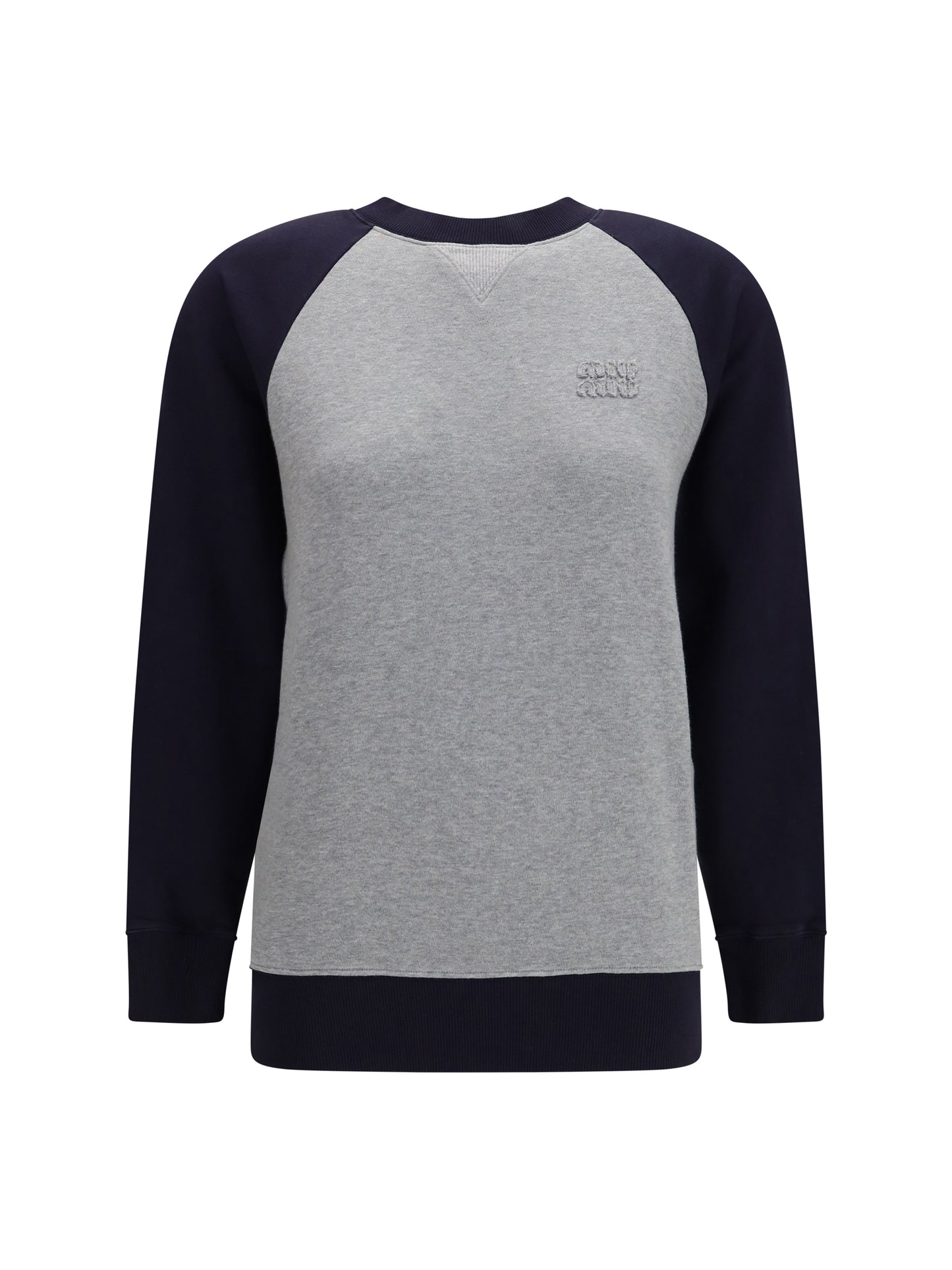 Miu Miu Women Bicolor Crewneck Sweatshirt MIU MIU