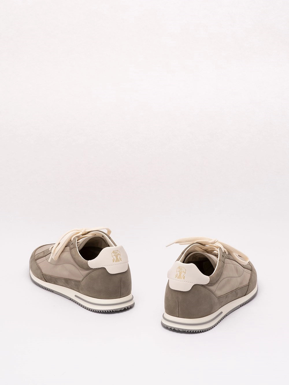 Brunello Cucinelli Men Nylon And Nubuck Sneakers BRUNELLO CUCINELLI
