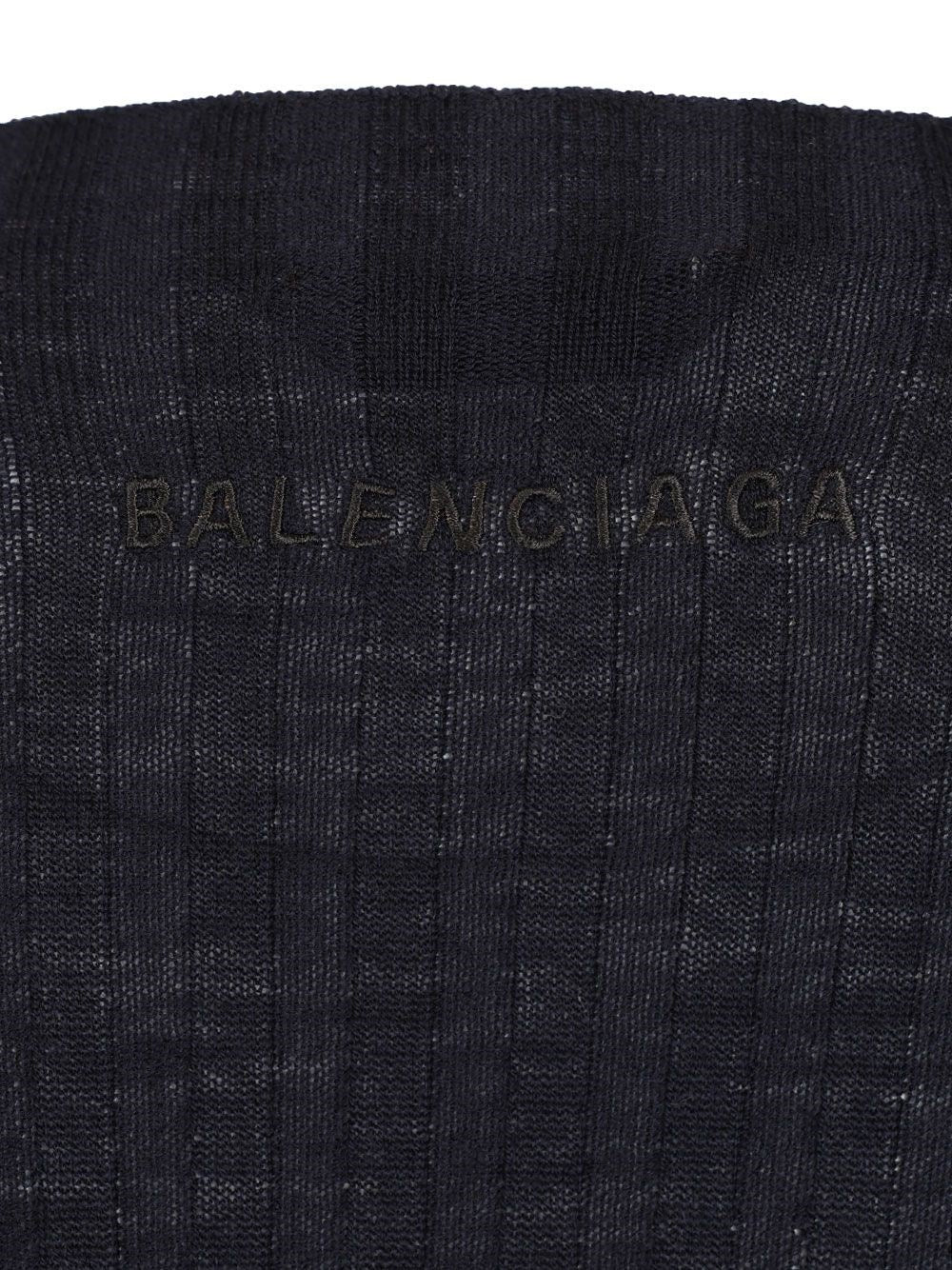 Balenciaga Women Ribbed Knit Sweater BALENCIAGA