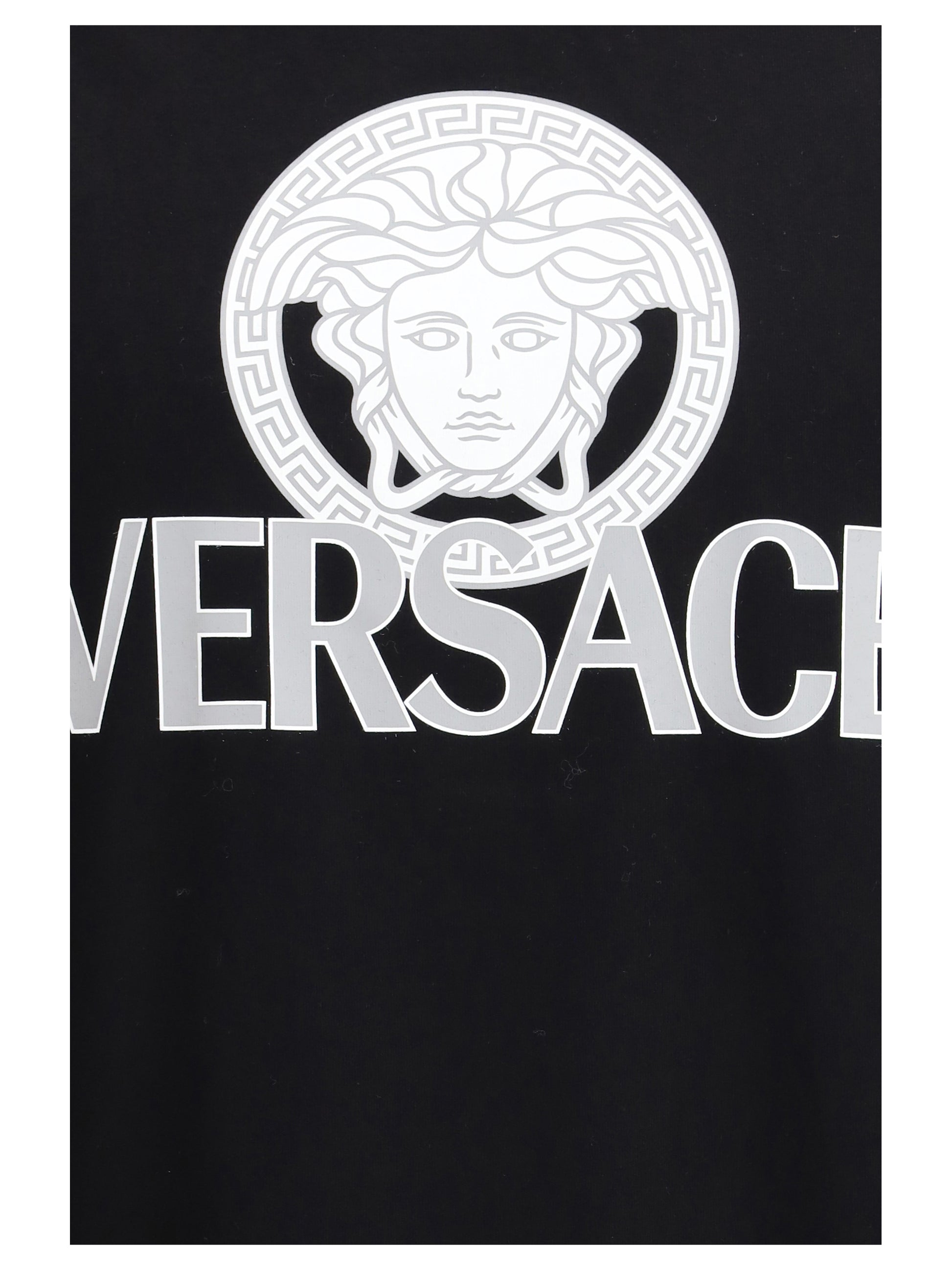 Versace Men Cotton T-Shirt With Logo VERSACE