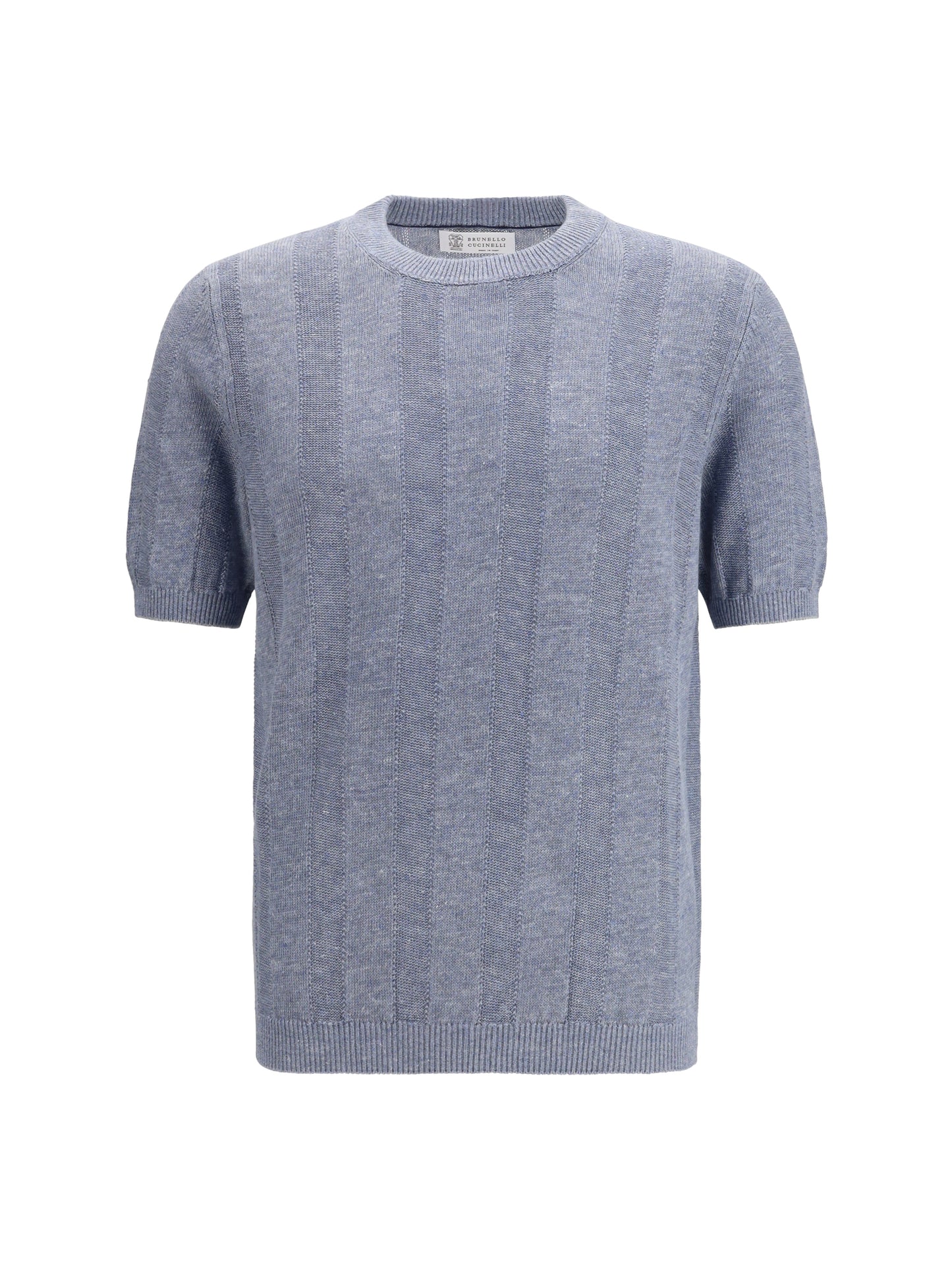 Brunello Cucinelli Men Short-Sleeve Knitted Top BRUNELLO CUCINELLI