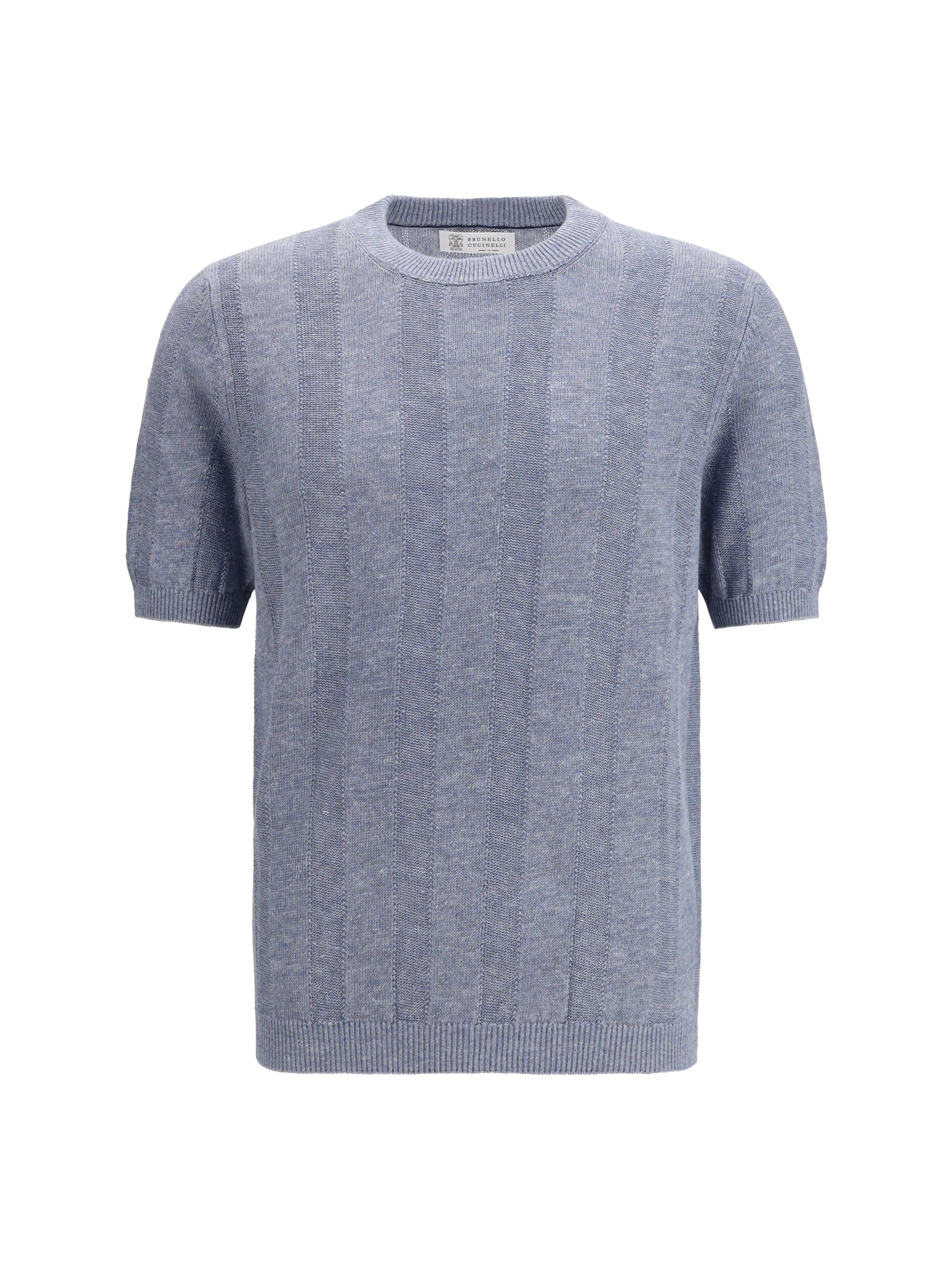 Brunello Cucinelli Men Short-Sleeve Knitted Top BRUNELLO CUCINELLI