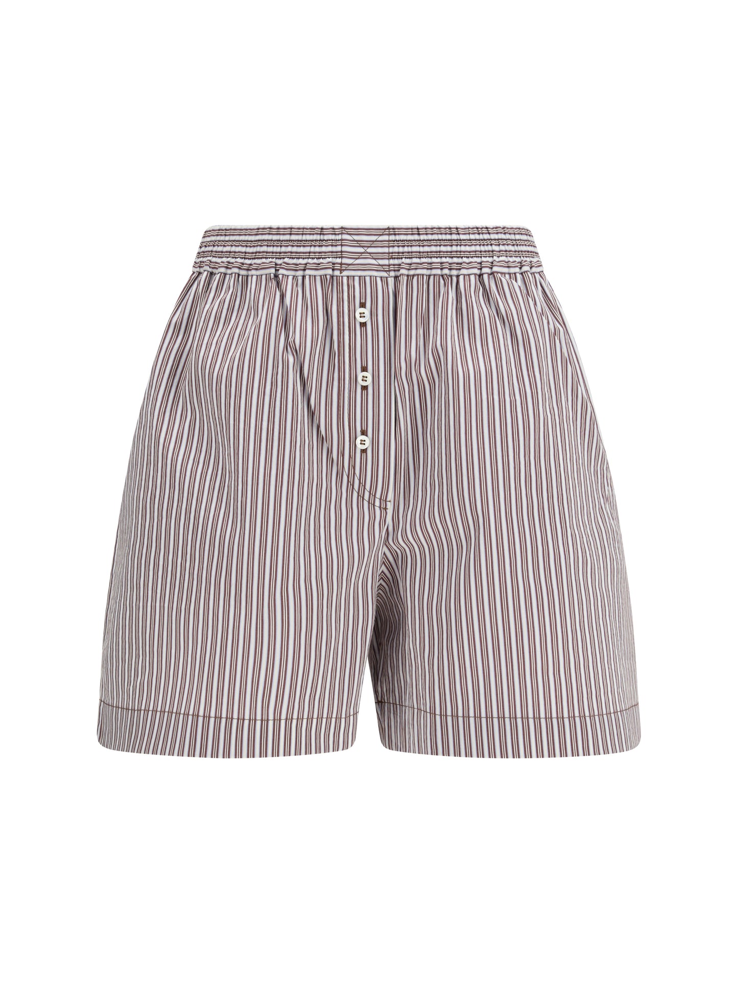 Brunello Cucinelli Women Striped Silk Shorts BRUNELLO CUCINELLI