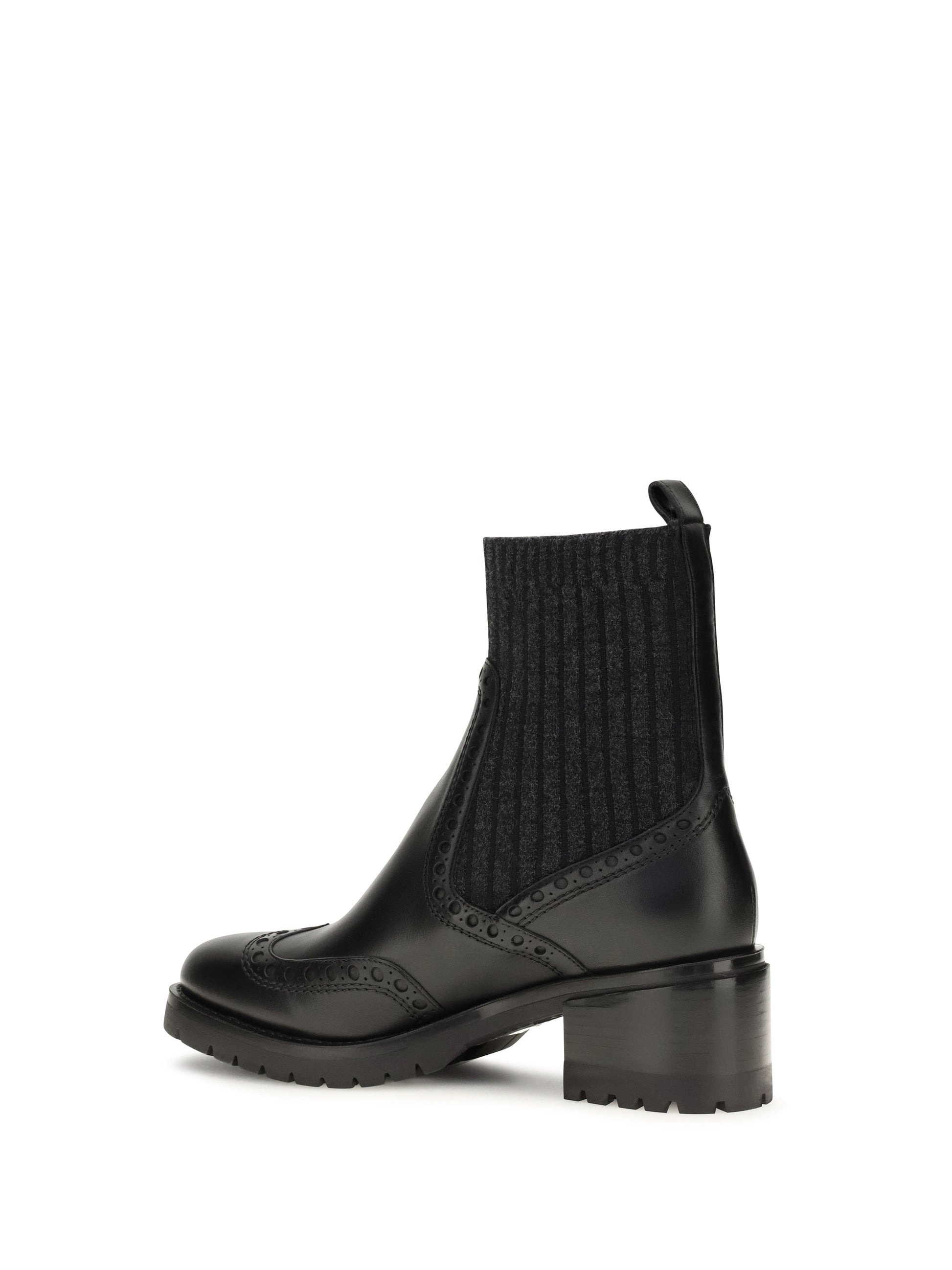 Santoni Women Ferret Leather Boots SANTONI