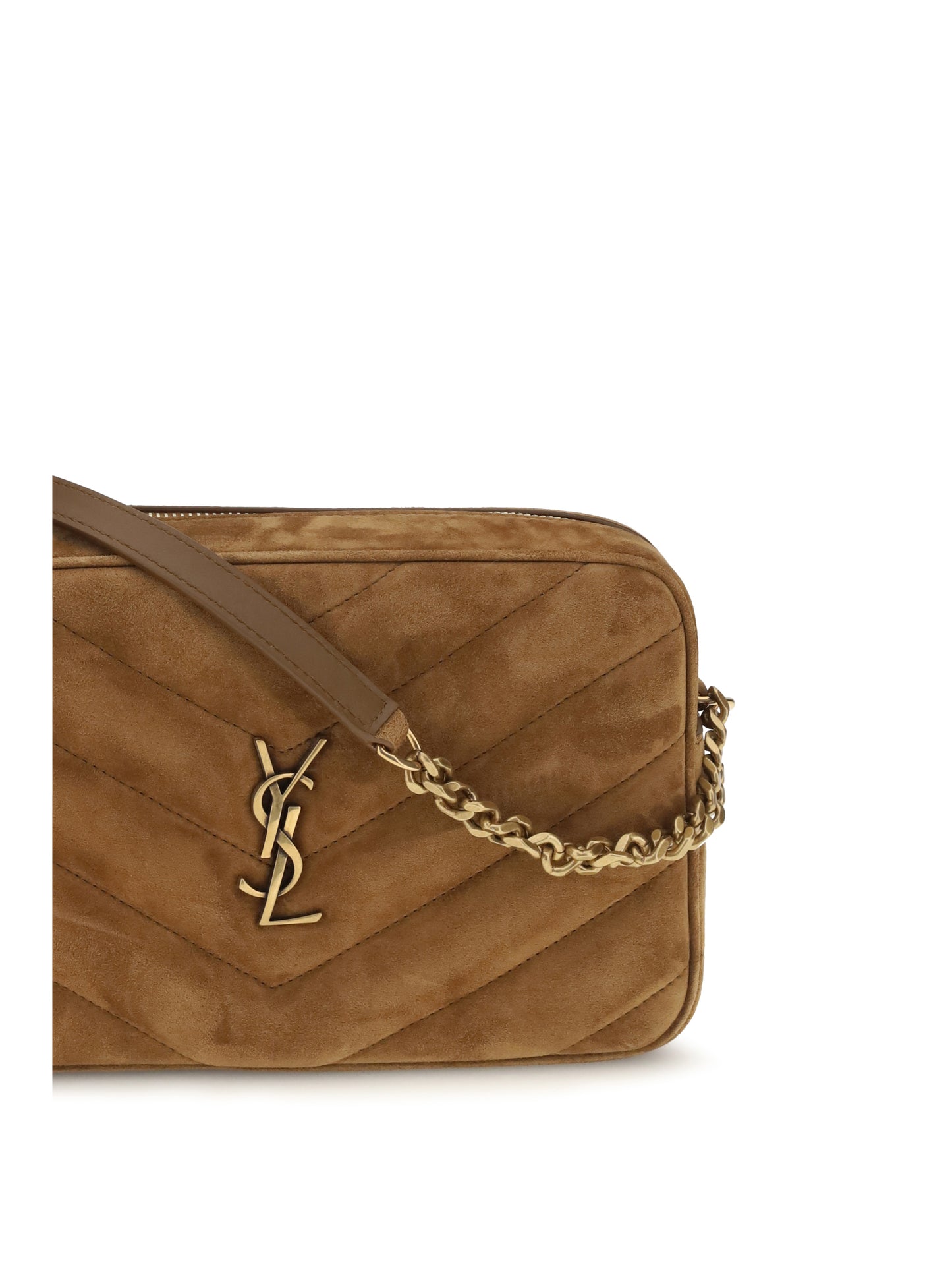 Saint Laurent Women Camera Loulou Matelassé Suede Shoulder Bag SAINT LAURENT