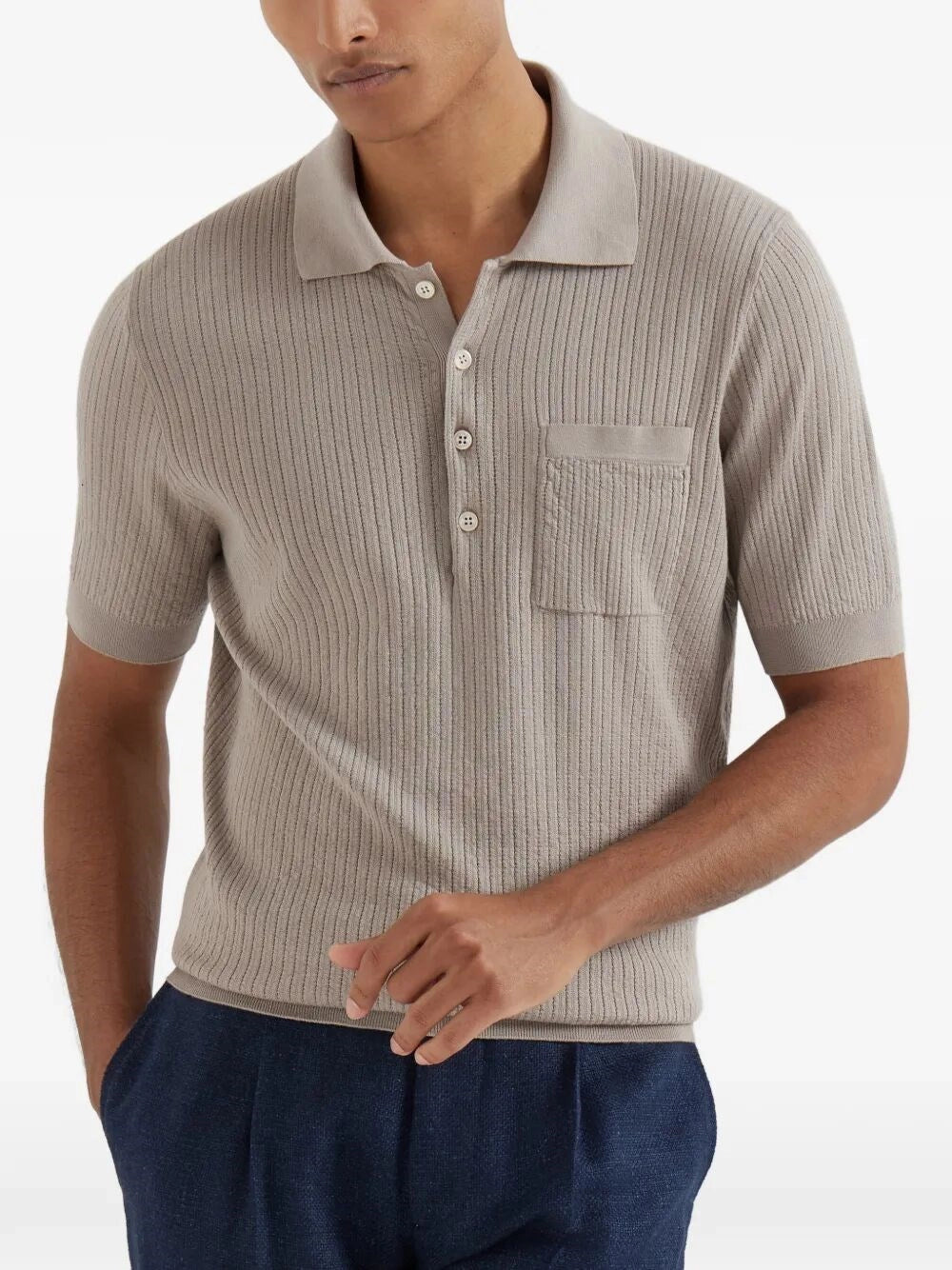 Brunello Cucinelli Men Short Sleeve Polo BRUNELLO CUCINELLI