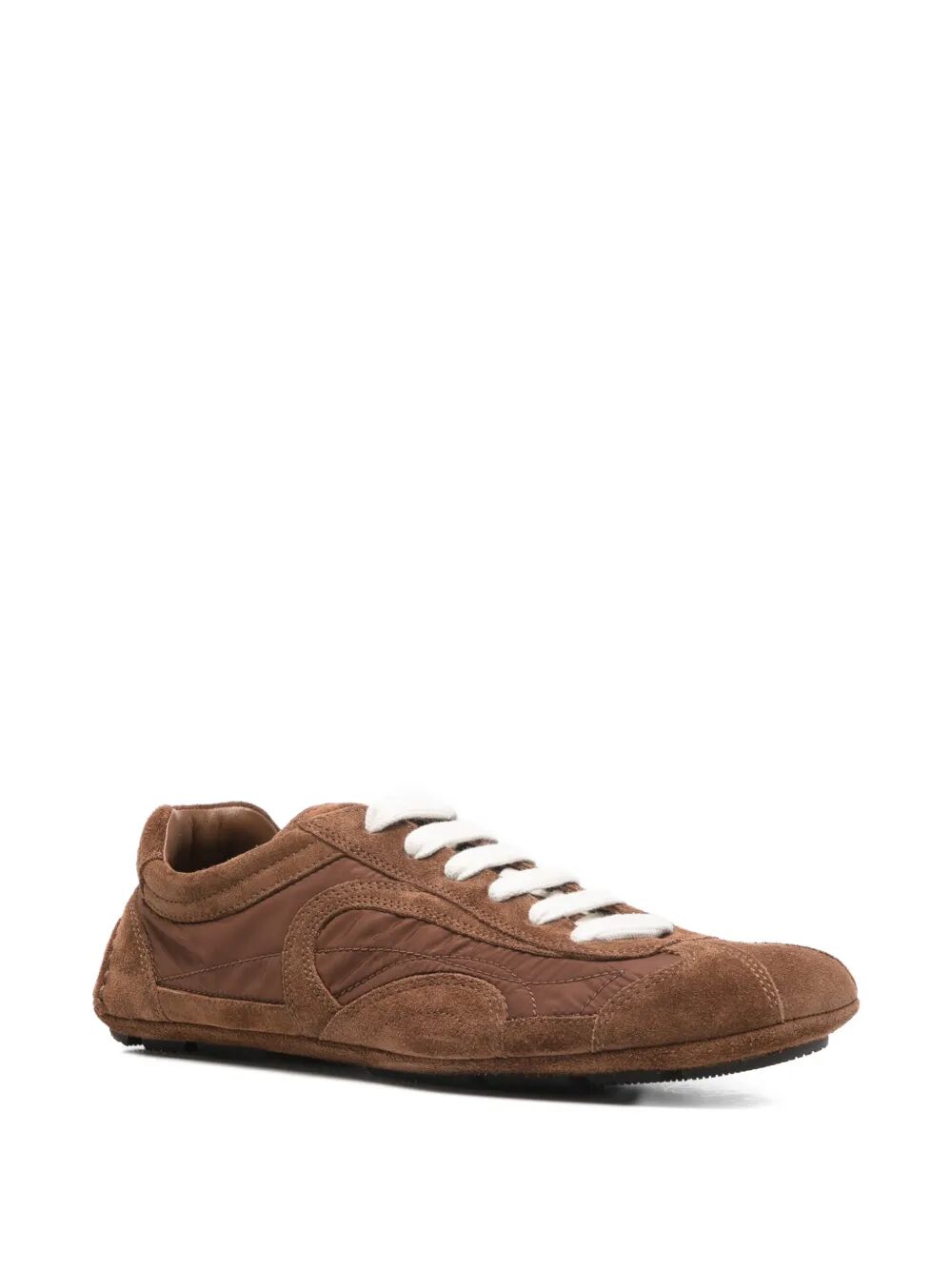 Prada Women Montecarlo Re-Edition 2005 Suede And Re-Nylon Sneakers PRADA
