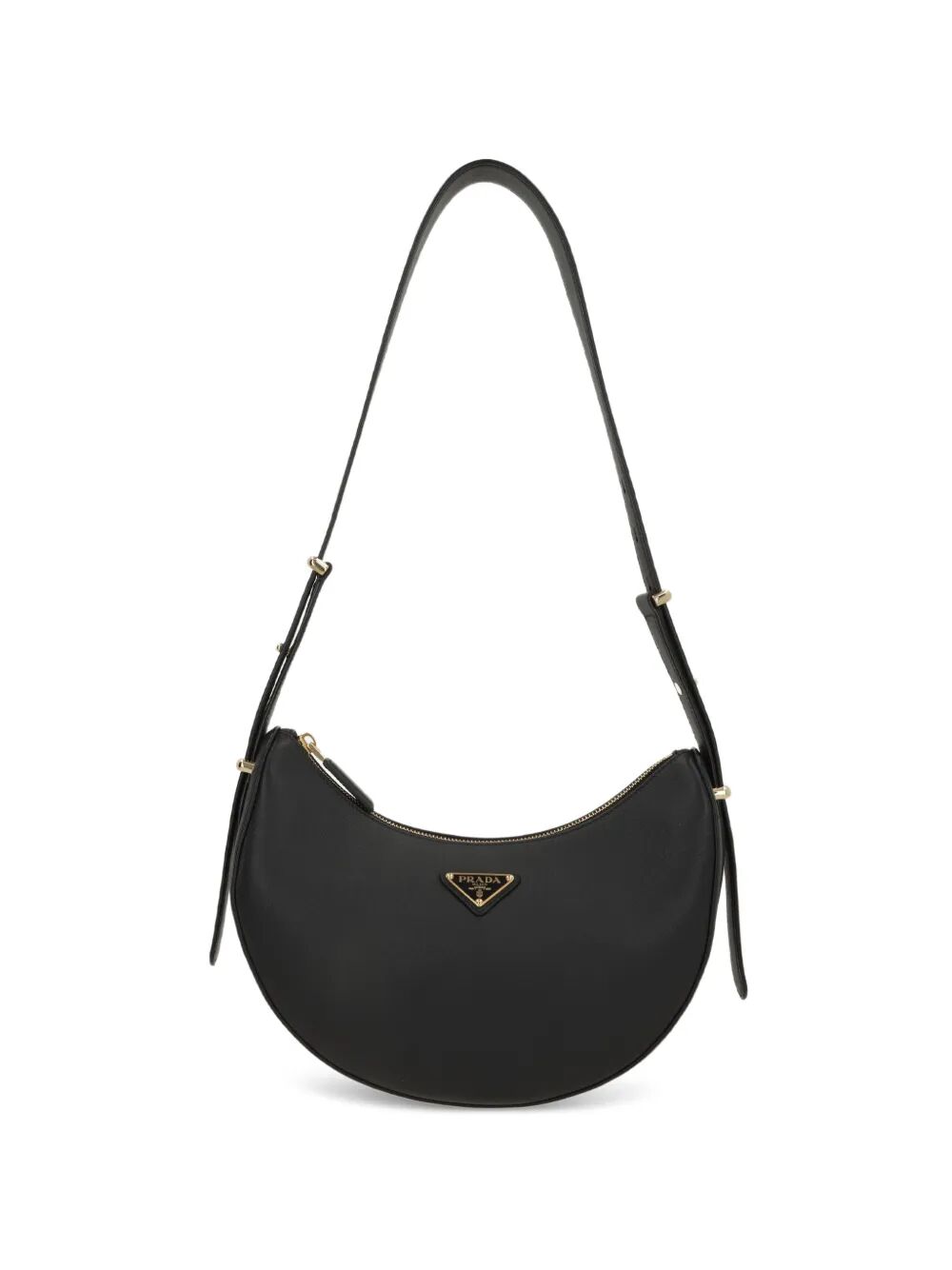Prada Women Arqué Leather Shoulder Bag