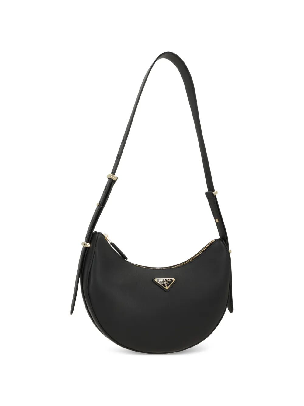 Prada Women Arqué Leather Shoulder Bag