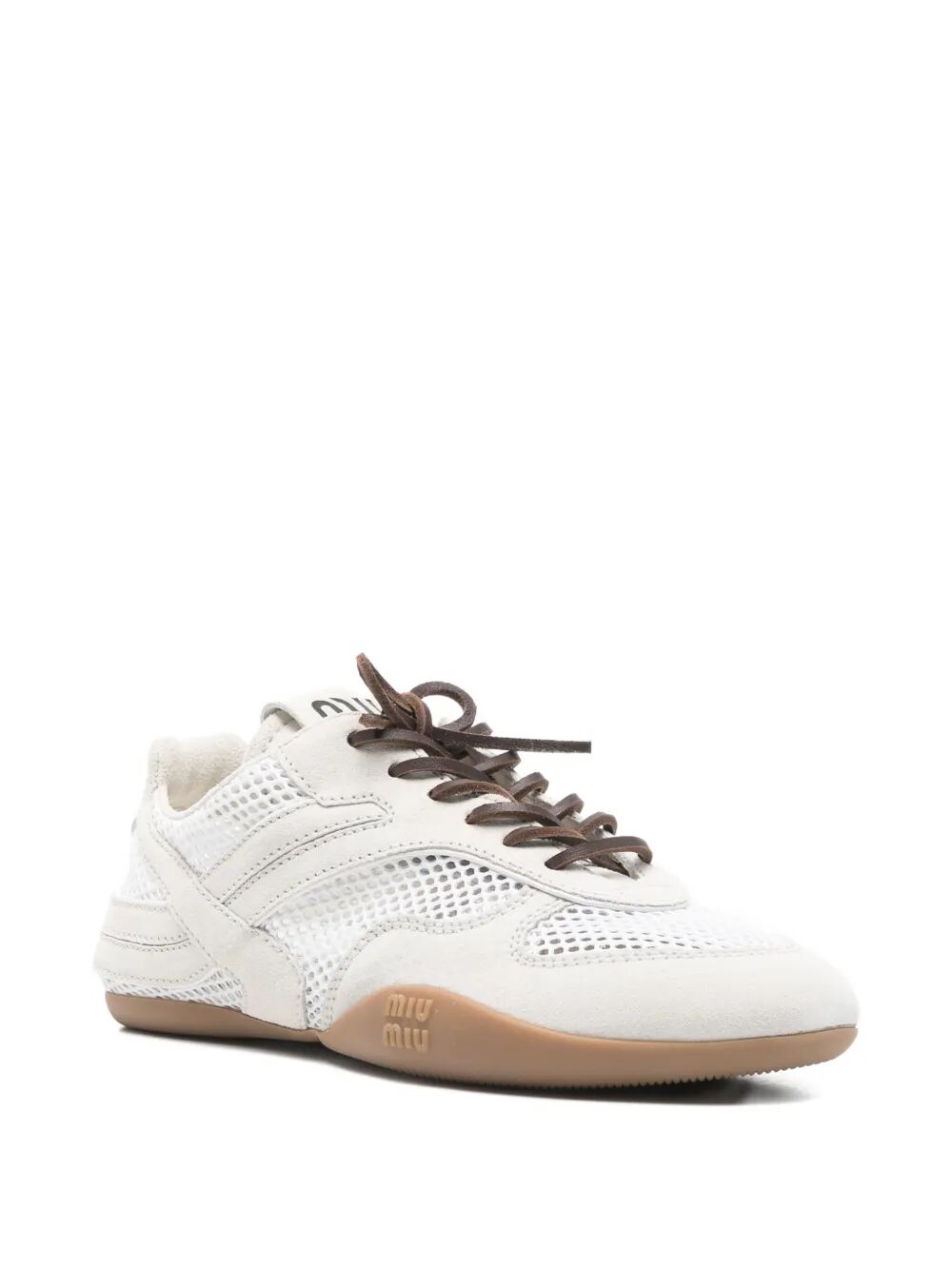 Miu Miu Women Gymnasium Mesh And Suede Sneakers MIU MIU