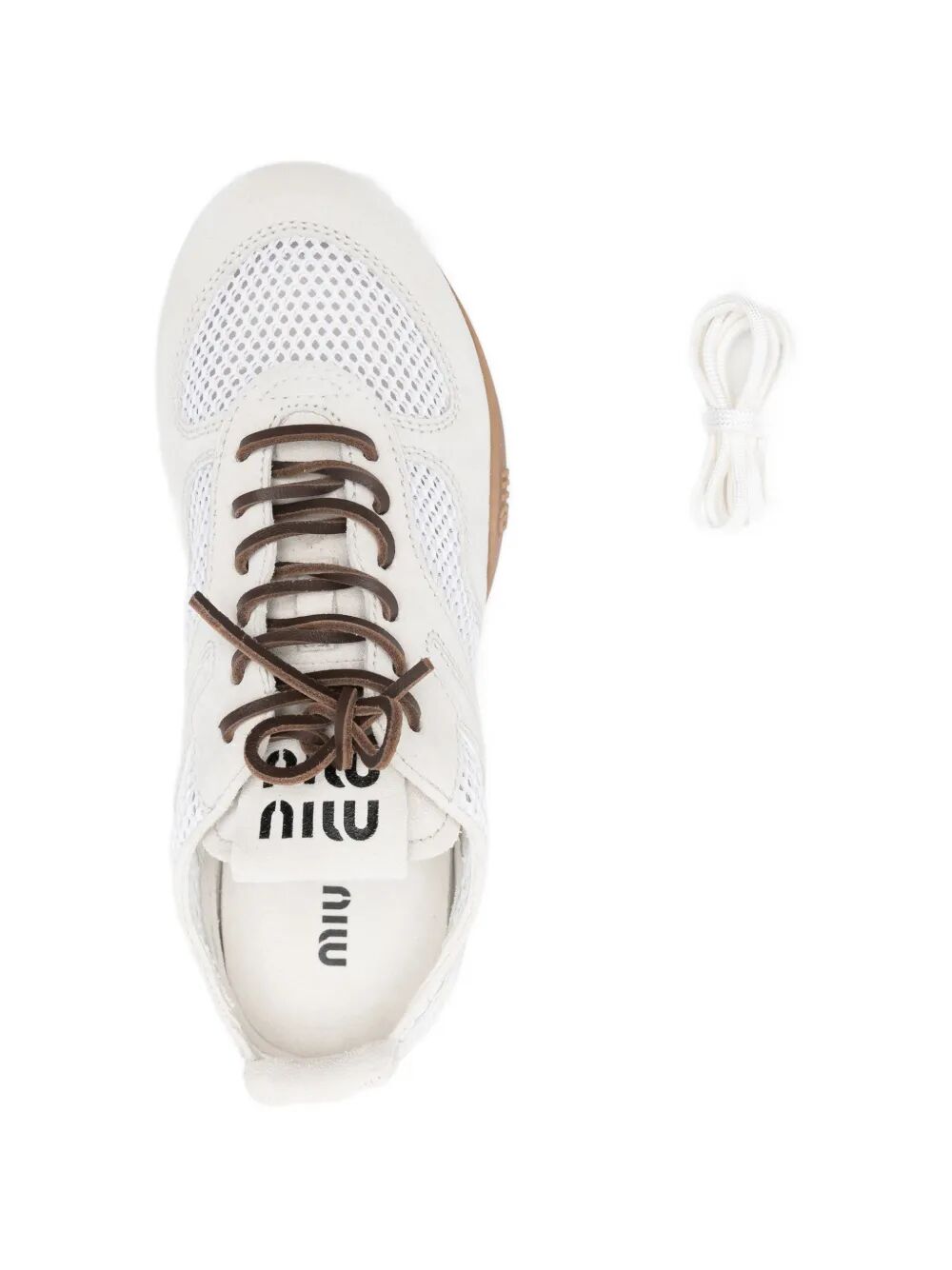 Miu Miu Women Gymnasium Mesh And Suede Sneakers MIU MIU