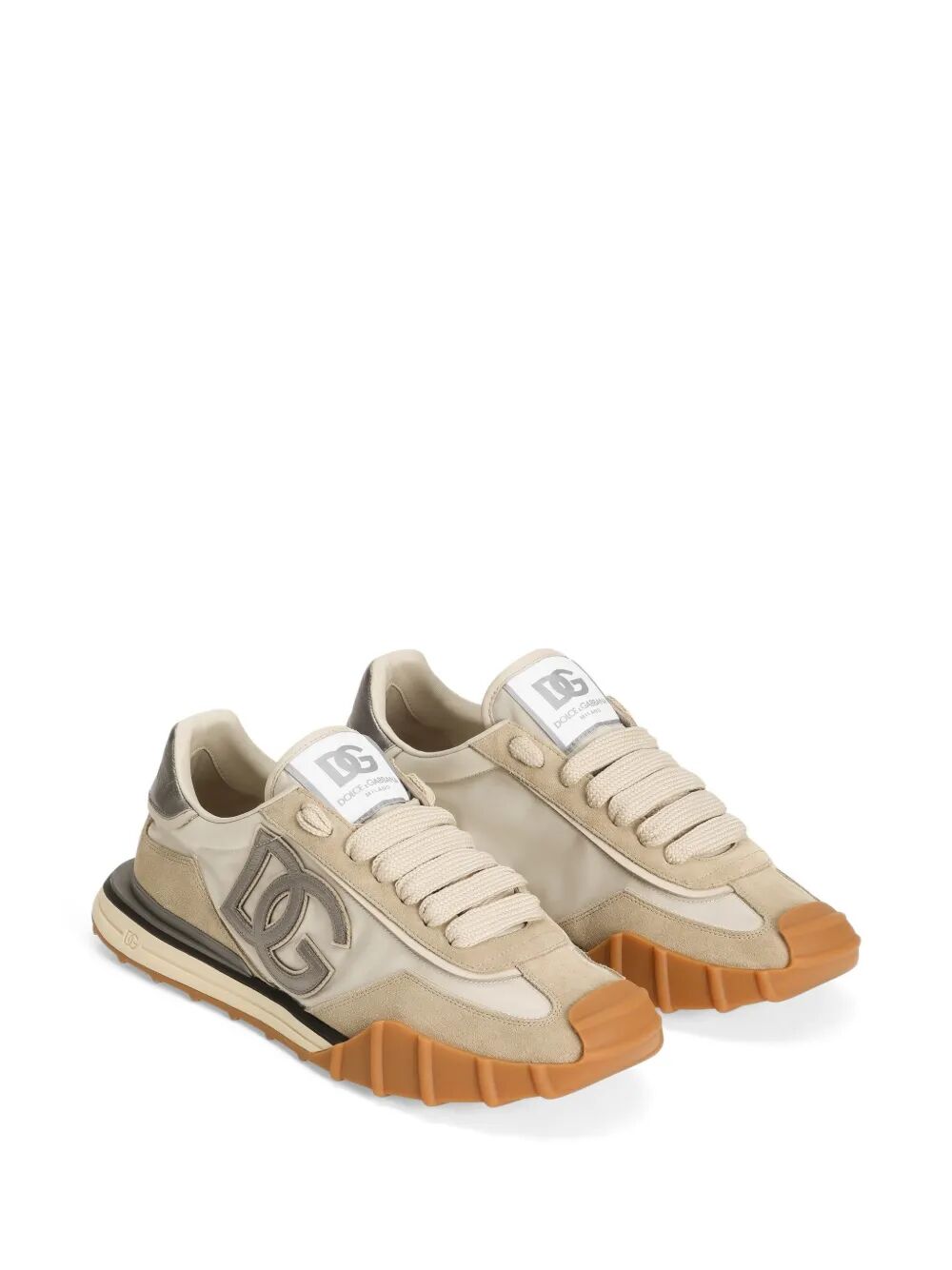 Dolce & Gabbana Men Dg Athletic Fabric And Suede Sneakers DOLCE & GABBANA