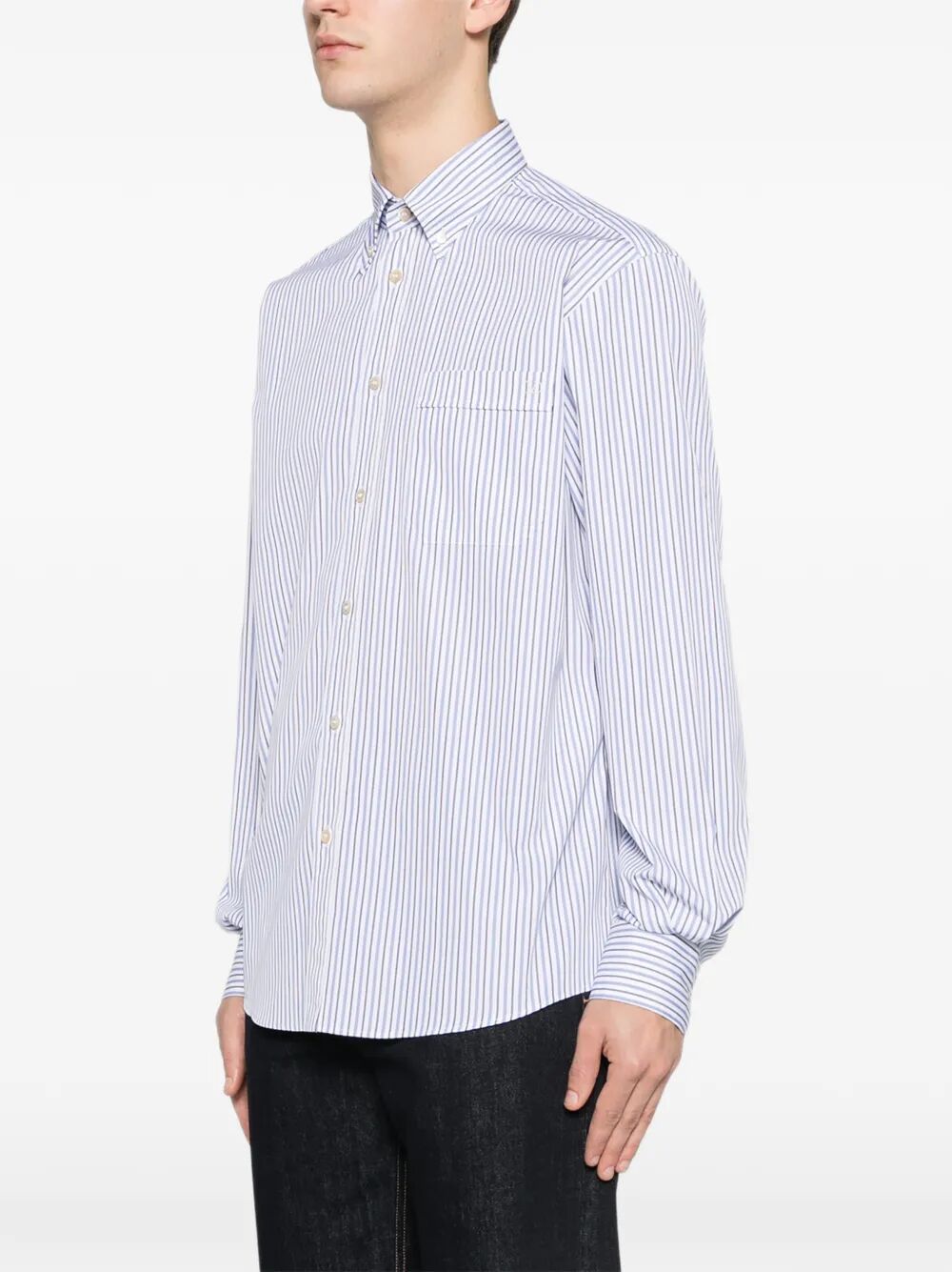 Valentino Garavani Men Striped Cotton Shirt VALENTINO GARAVANI